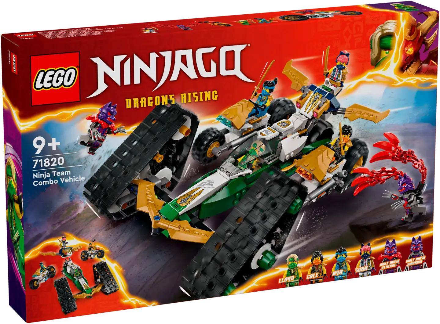 LEGO Ninjago 71820 Ninjatiimin monitoimiajoneuvo 4in1-lelu - 1