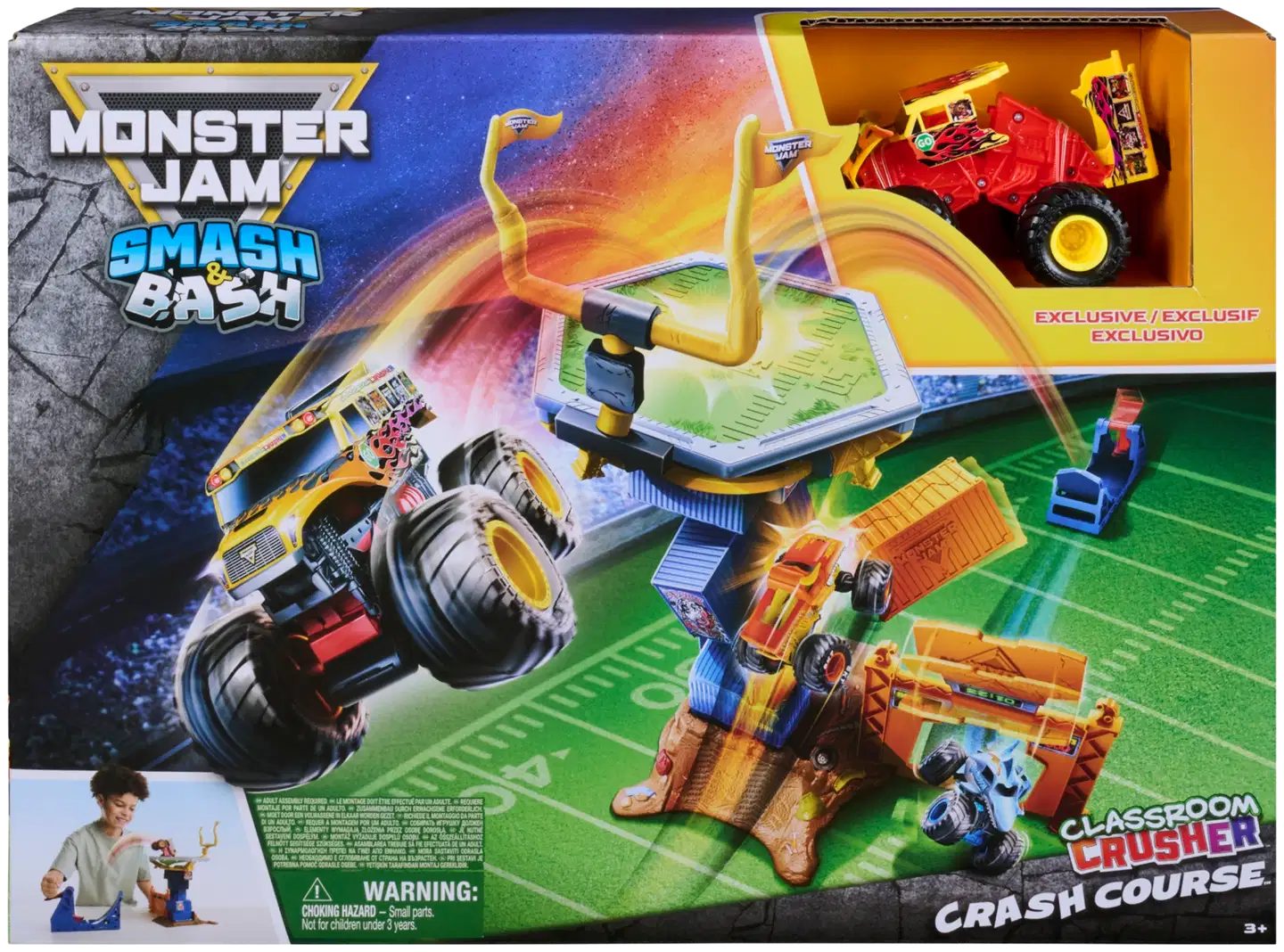 Monster Jam Smash & Bash Crash ratasetti - 1