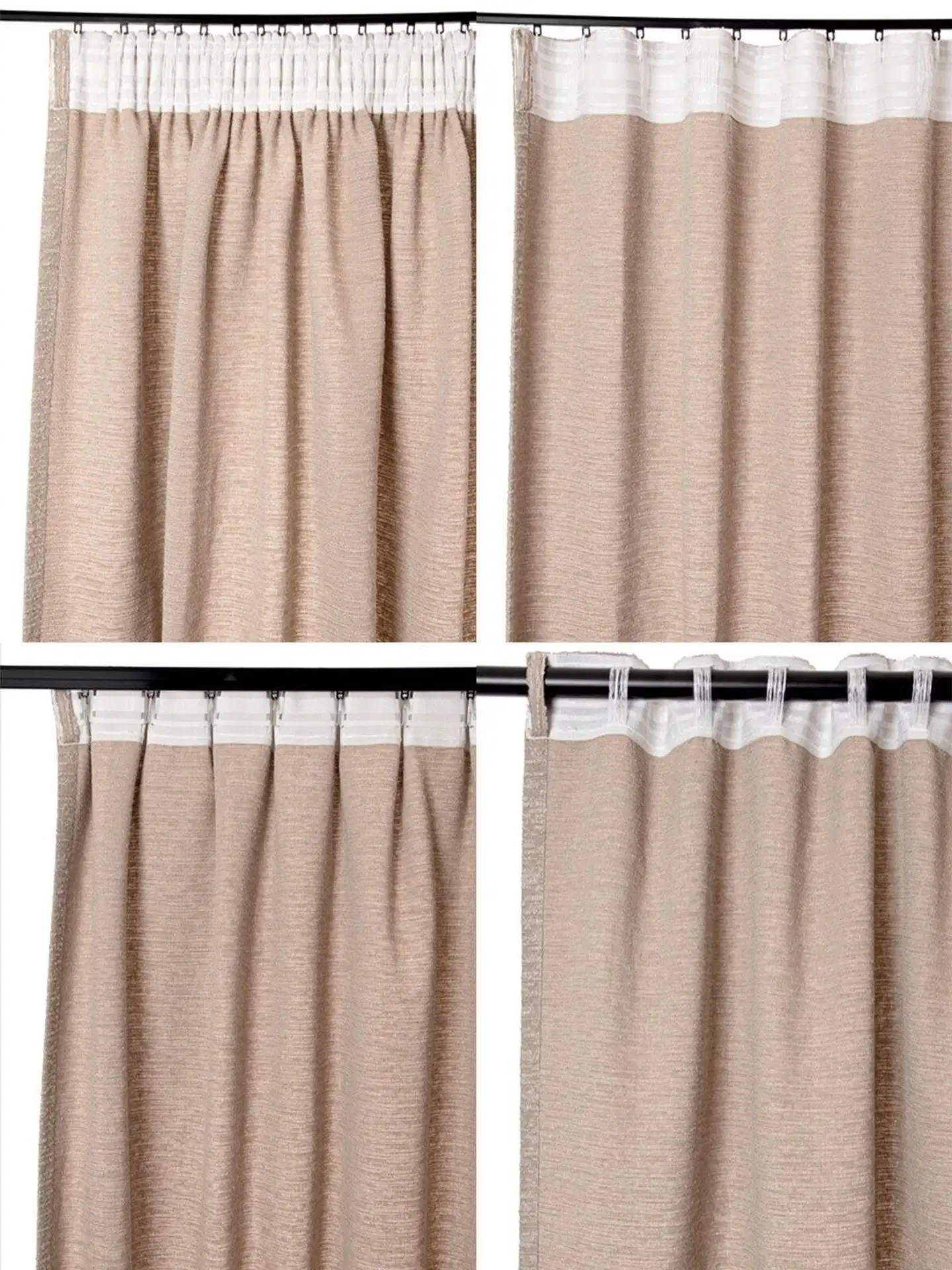 Hasta Hilma XL bouclé-verho, taupe - 3