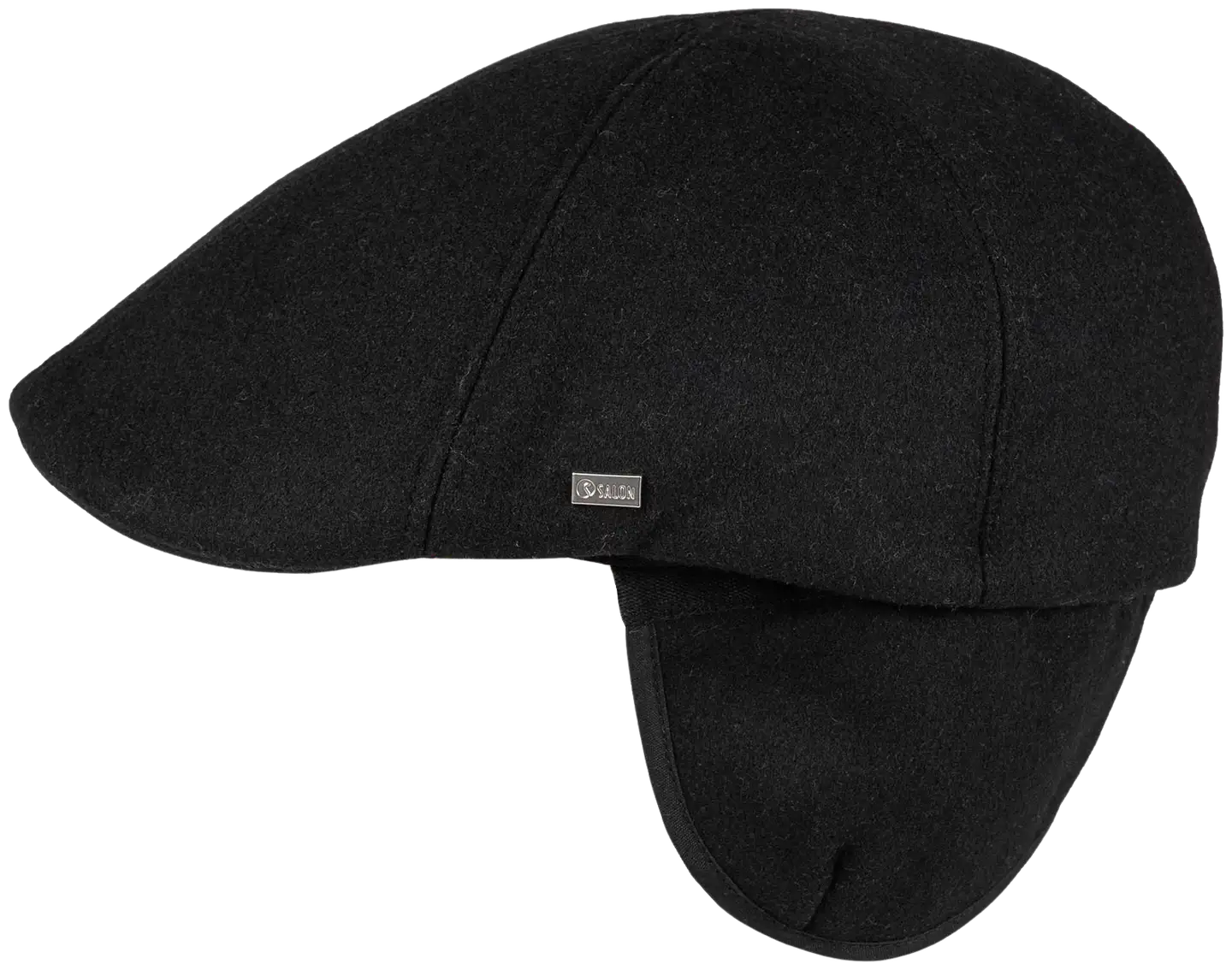 Salon miesten lakki Macon 56 Wool flat cap - MUSTA - 2