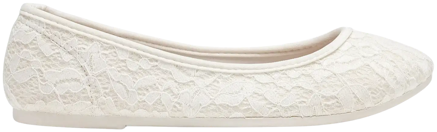 Dinsko lasten ballerinat Wendy - WHITE - 1