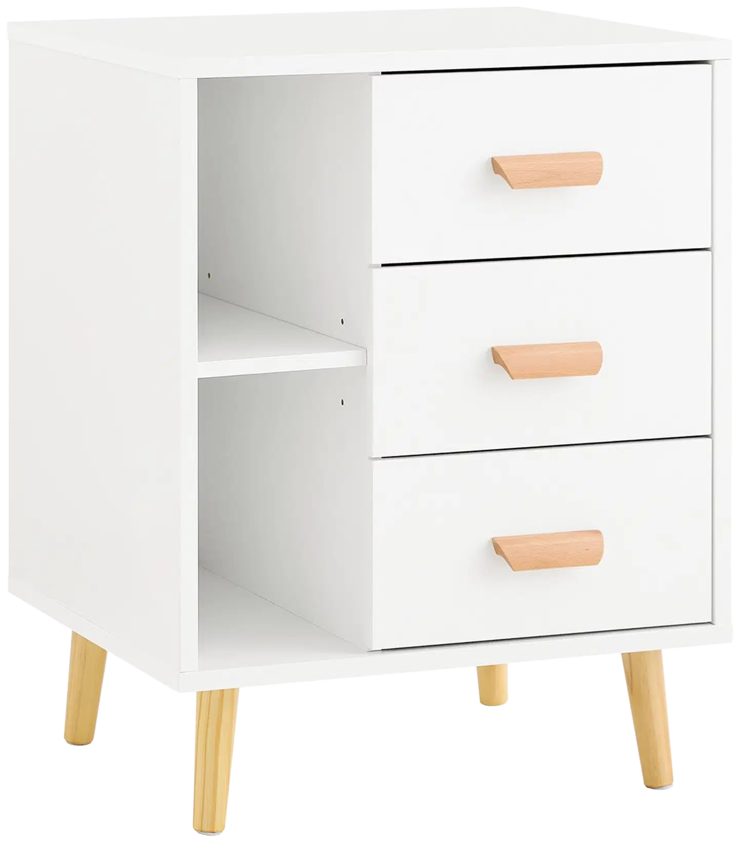 SoBuy yöpöytä valkoinen FBT95-W - 1