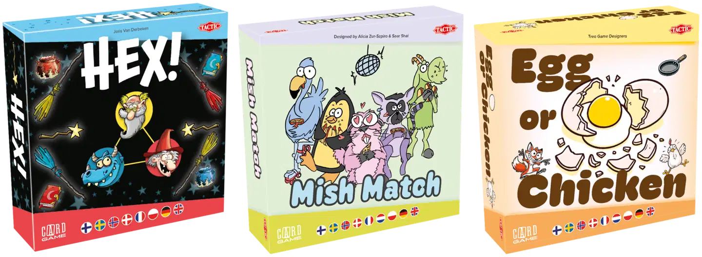 Tactic korttipeli, erilaisia - 1