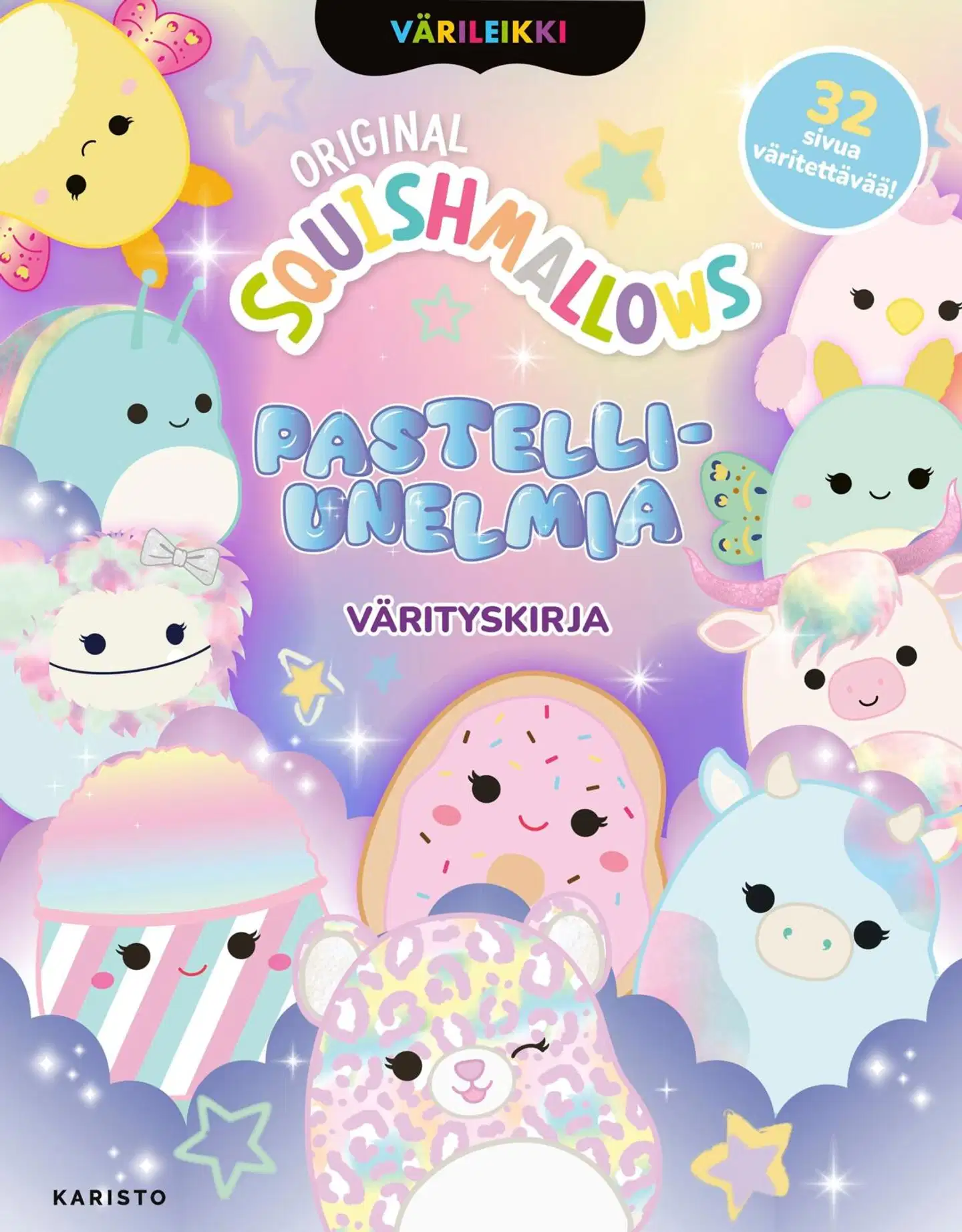 Squishmallows - Pastelliunelmia Värityskirja