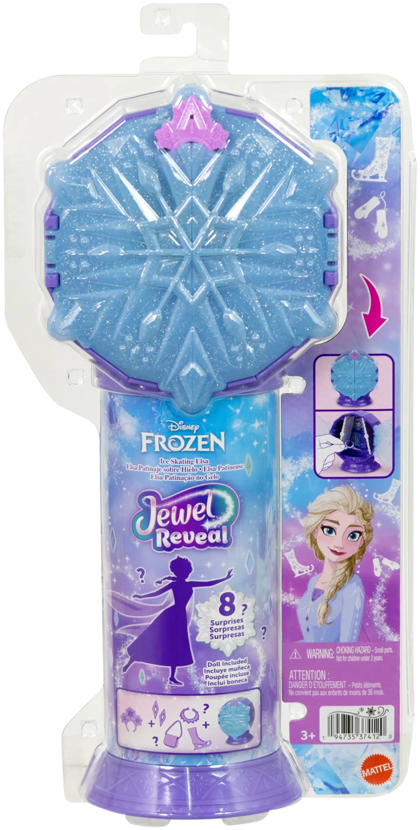 Disney Princess Frozen Reveal Elsa -nukke - 2