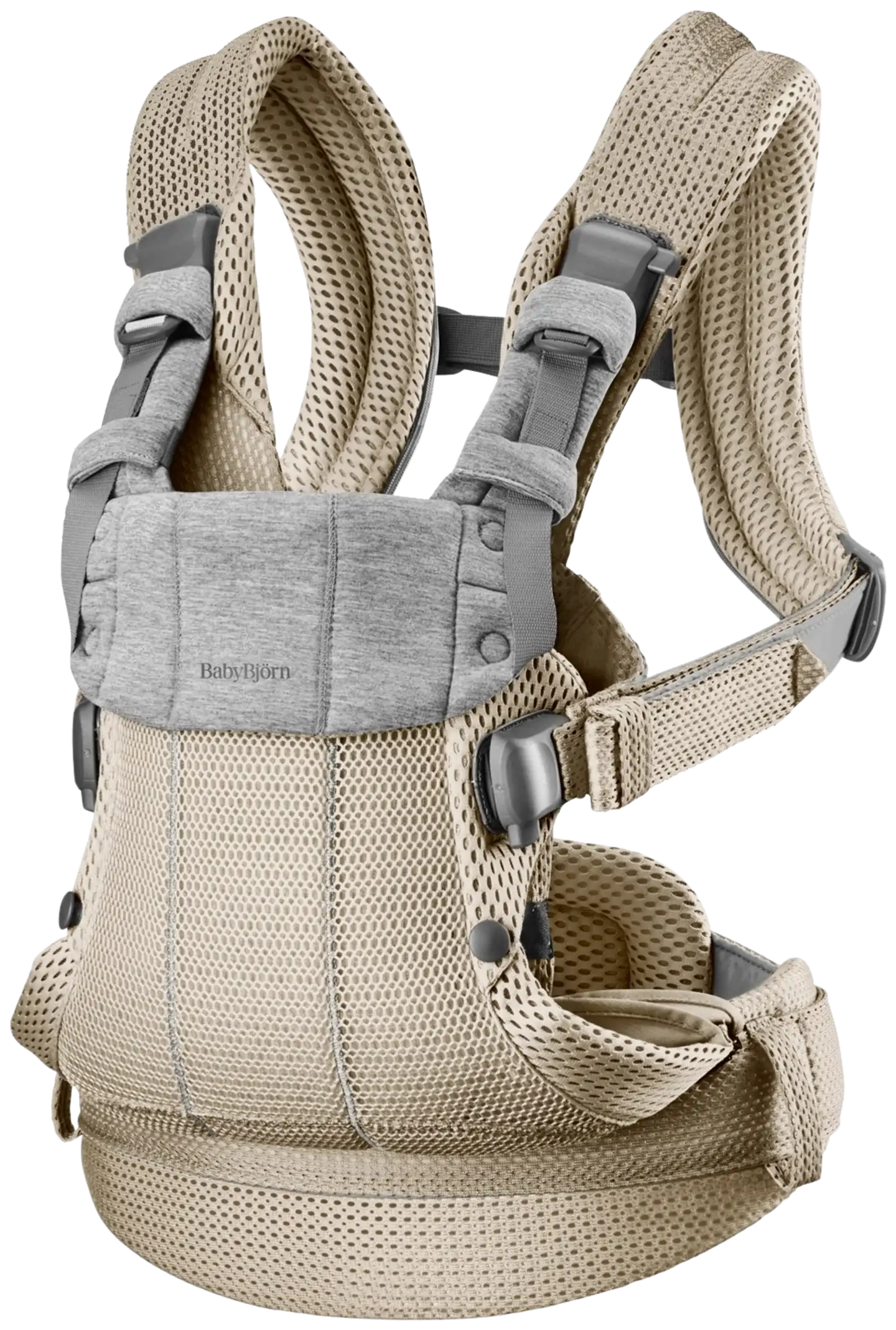 BabyBjörn vauvan kantoreppu harmony - 3d mesh, harmaa beige - 2