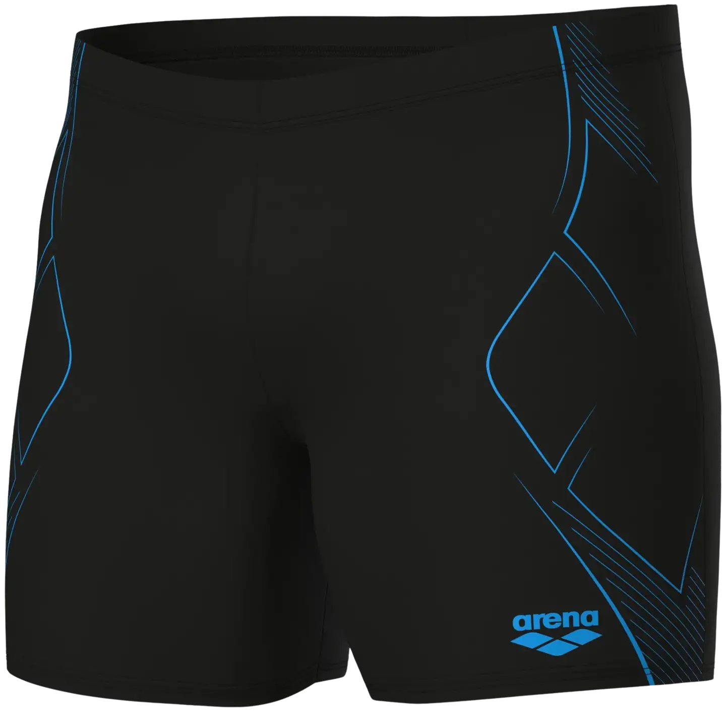 Arena Miesten Graphic Mid Jammer uimahousut - Black-Turquoise - 6