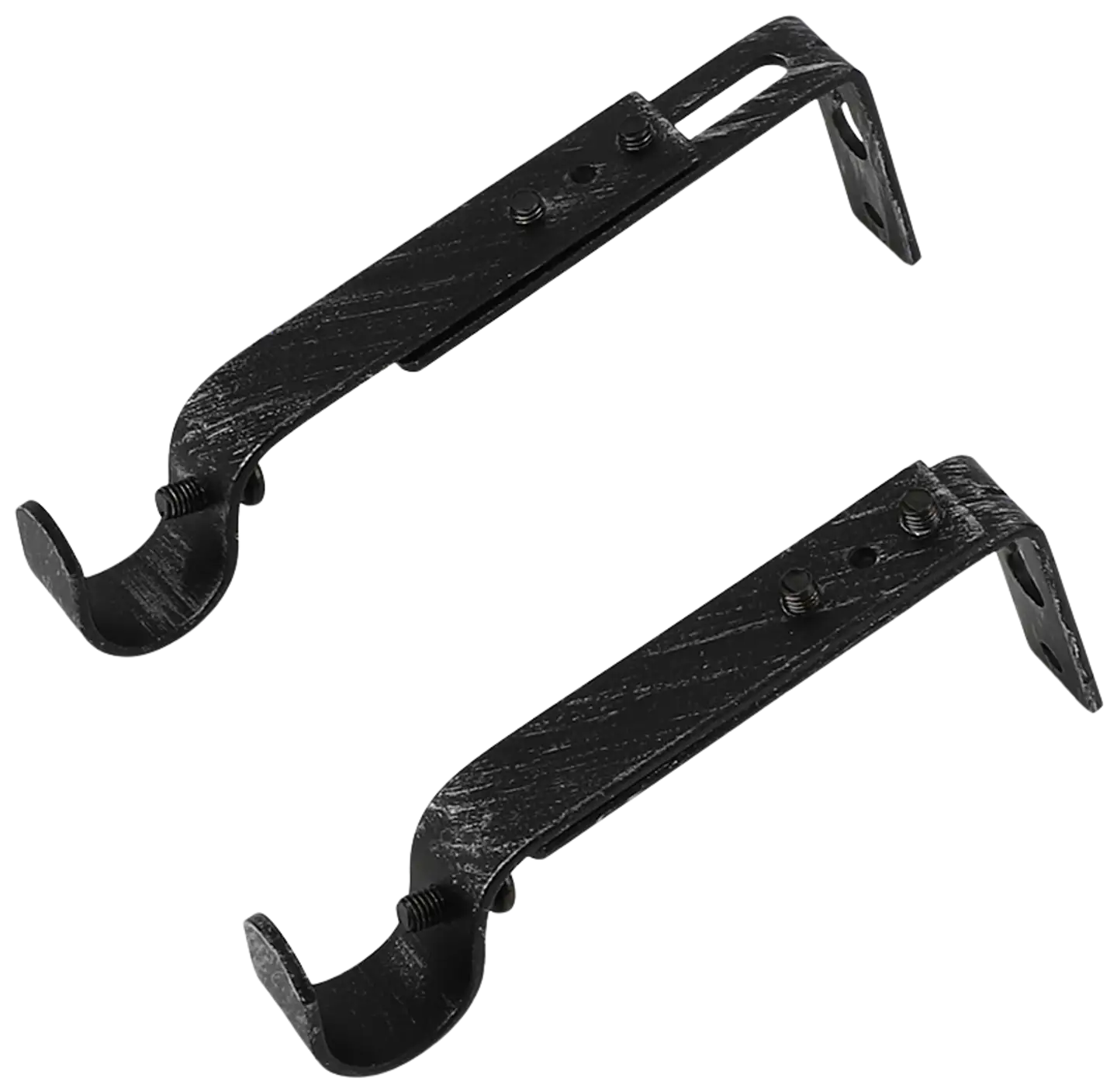 Ihanin verhotangon kannakkeet mustakulta 19mm 2kpl/pss - 1