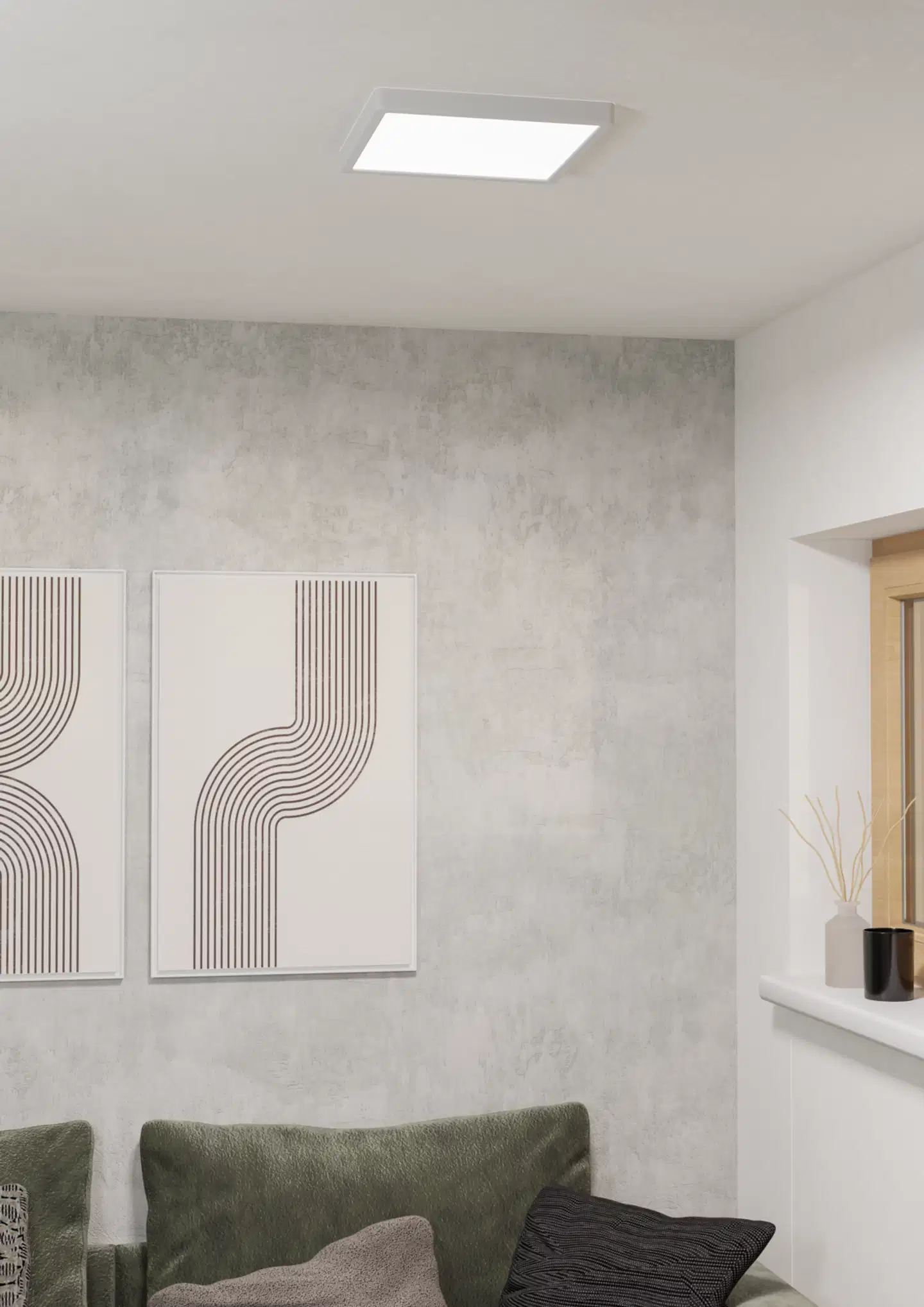 EGLO kattovalaisin Fueva 6 LED 13W CCT 29x29 cm valkoinen - 8