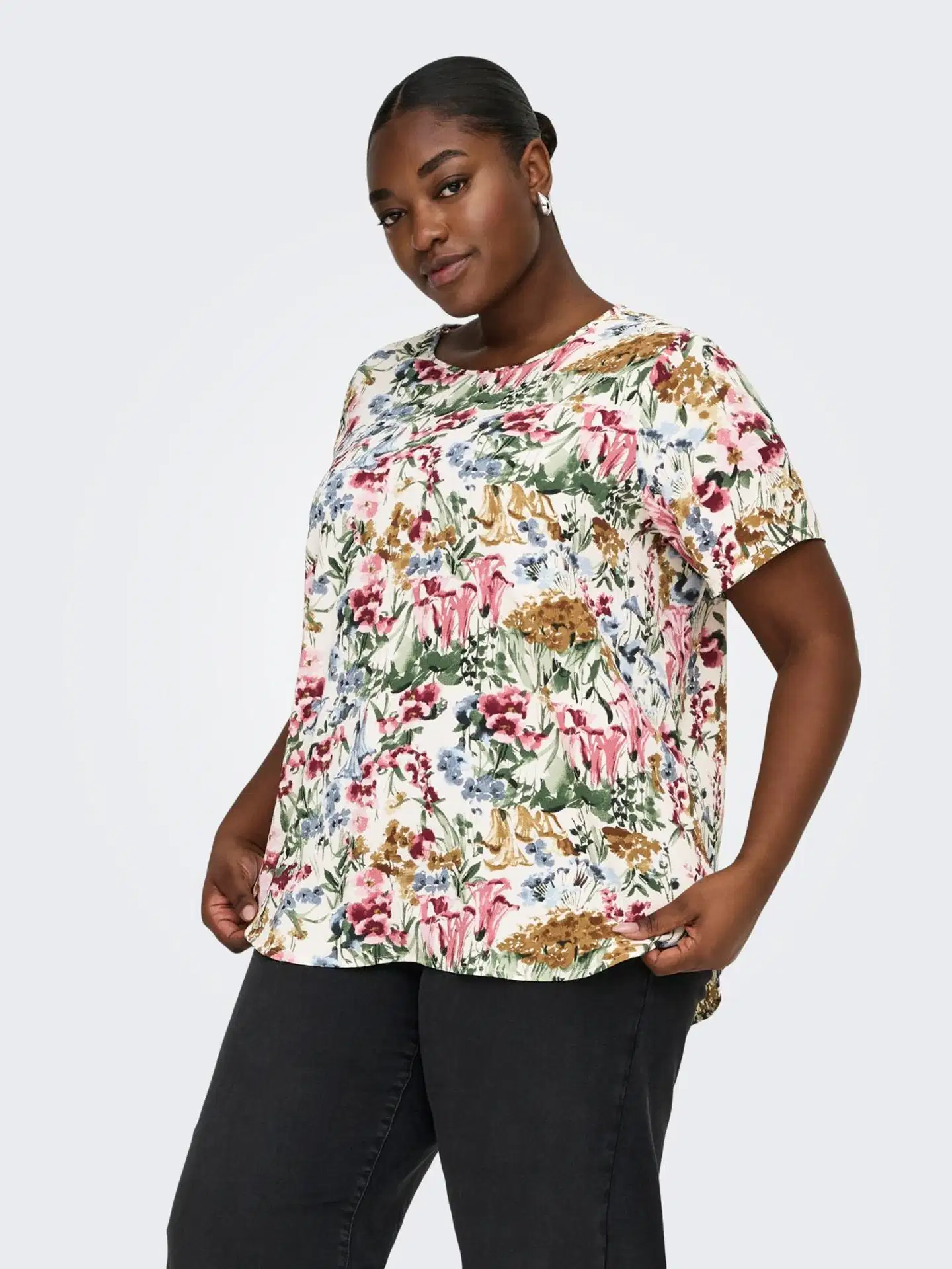 ONLY CARMAKOMA naisten paita Carvica - Cloud dancer - 3