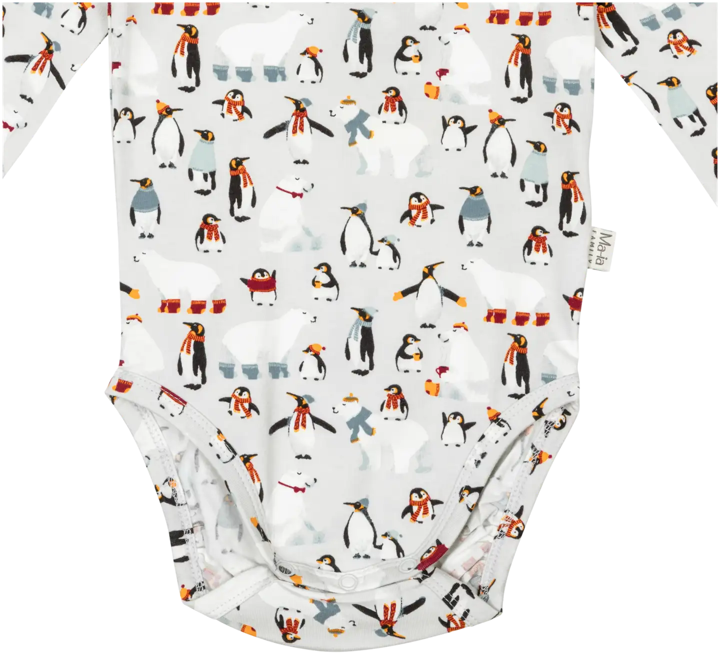 Ma-ia family vauvojen body Talviystävät 204631 - HARMAA - 3
