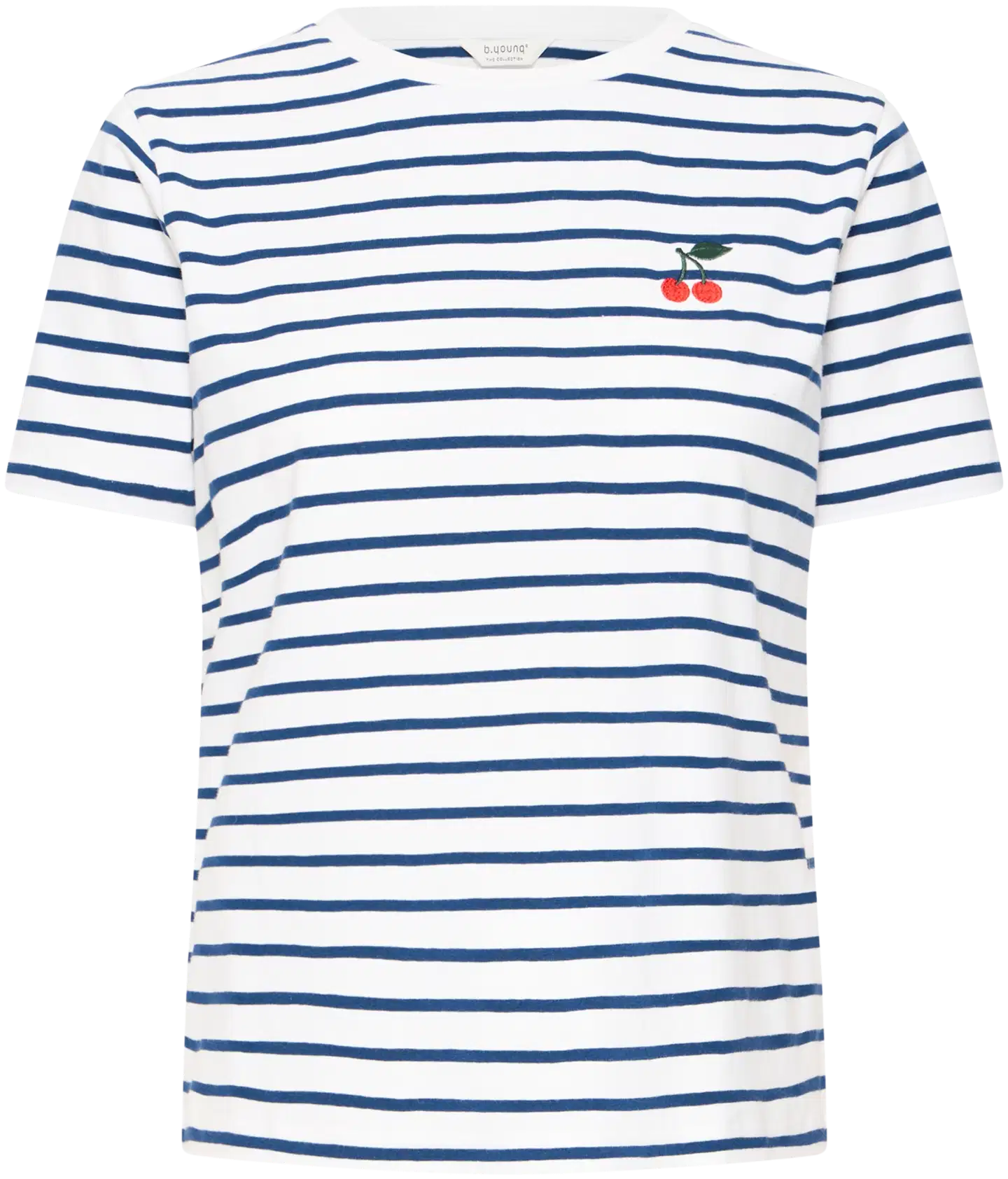 B.young naisten t paita Bypandinna - BRIGHT WHITE/MED BLUE STRIPE - 1