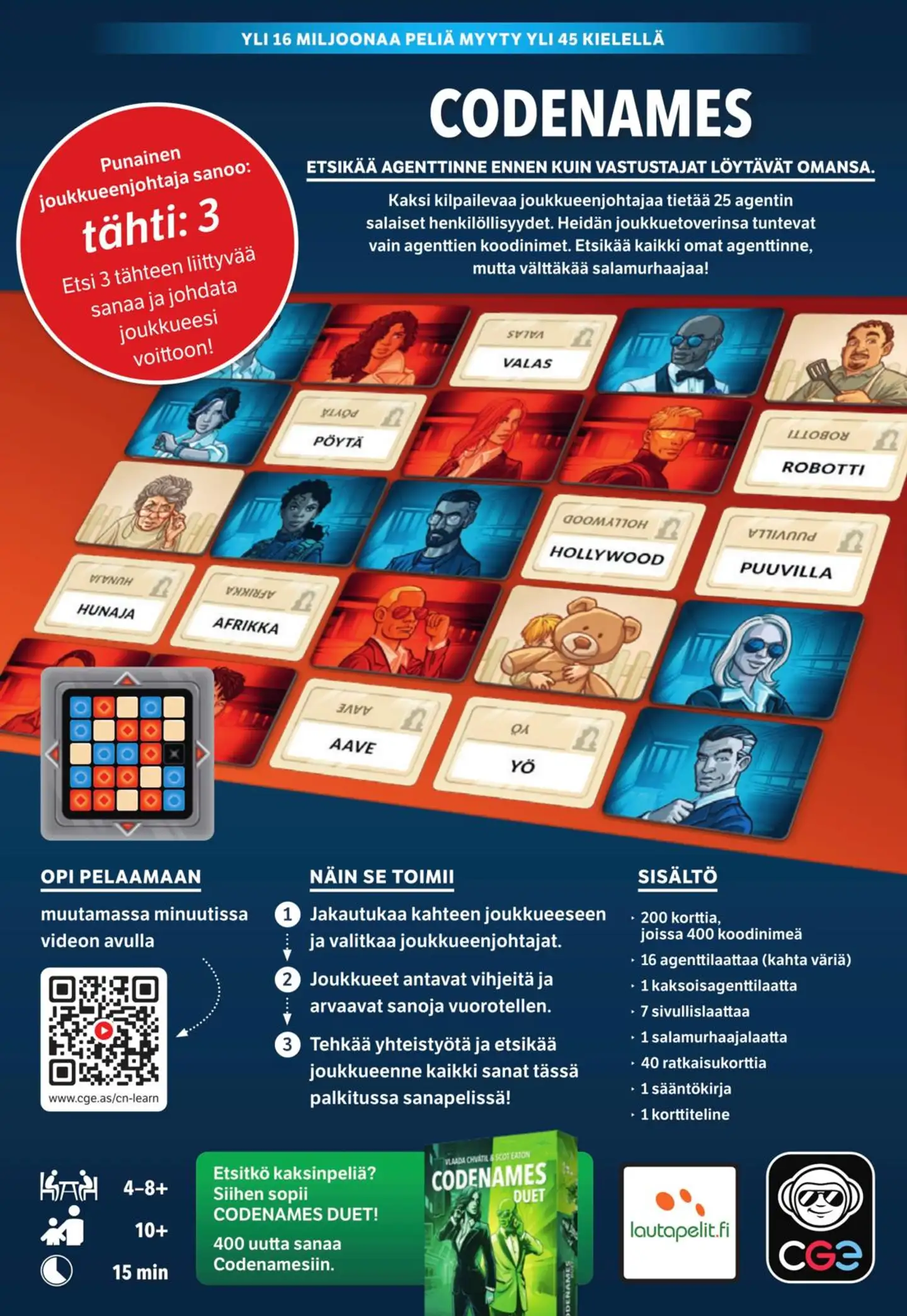 Lautapelit.fi Codenames sanapeli - 2