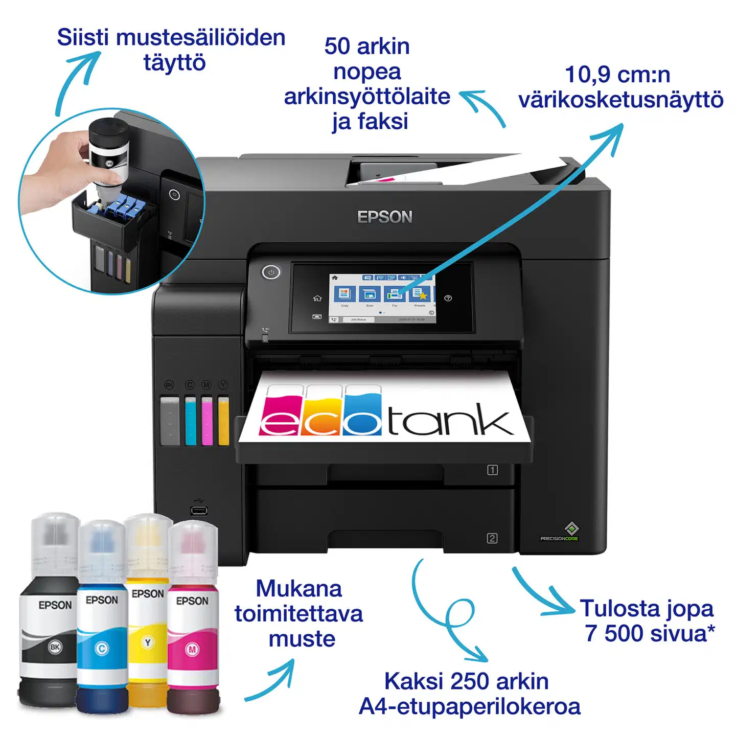 Epson EcoTank ET-5805 mustesäiliötulostin - 2