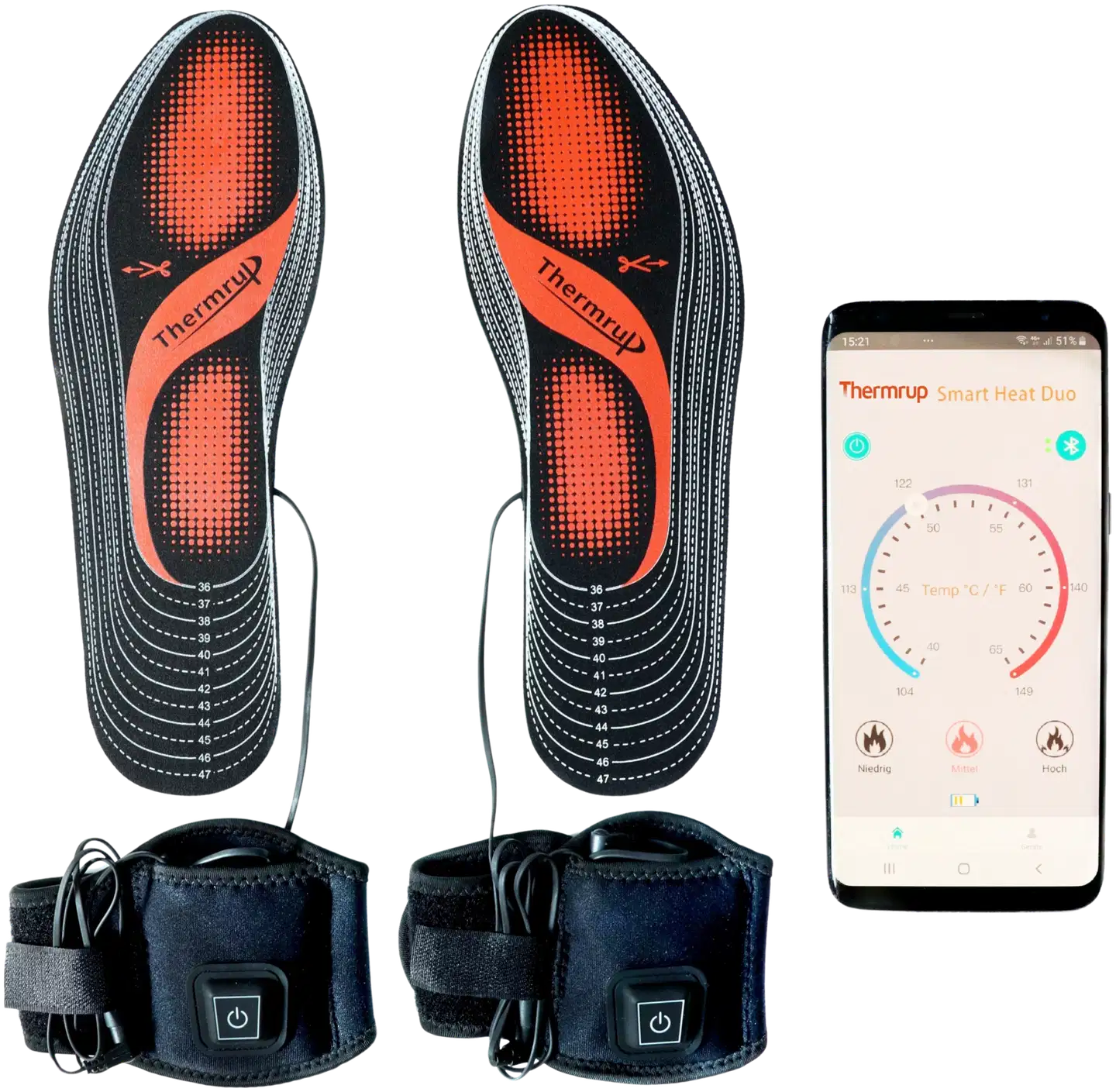 Thermrup Smart Heat lämmitettävät pohjalliset - 1