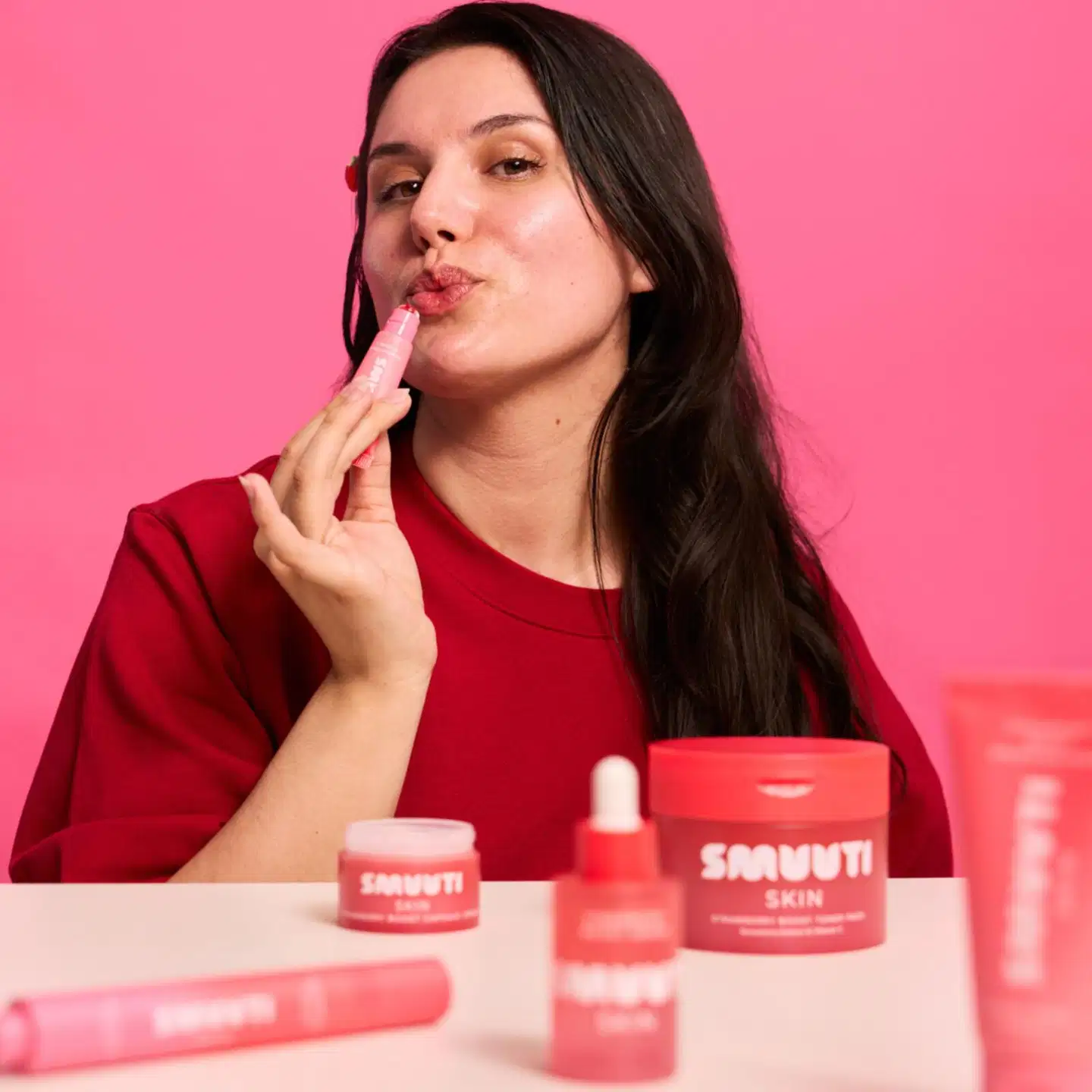 Smuuti Skin Strawberry Tinted Lip Serum-Huuliseerumi 10 ml - 2