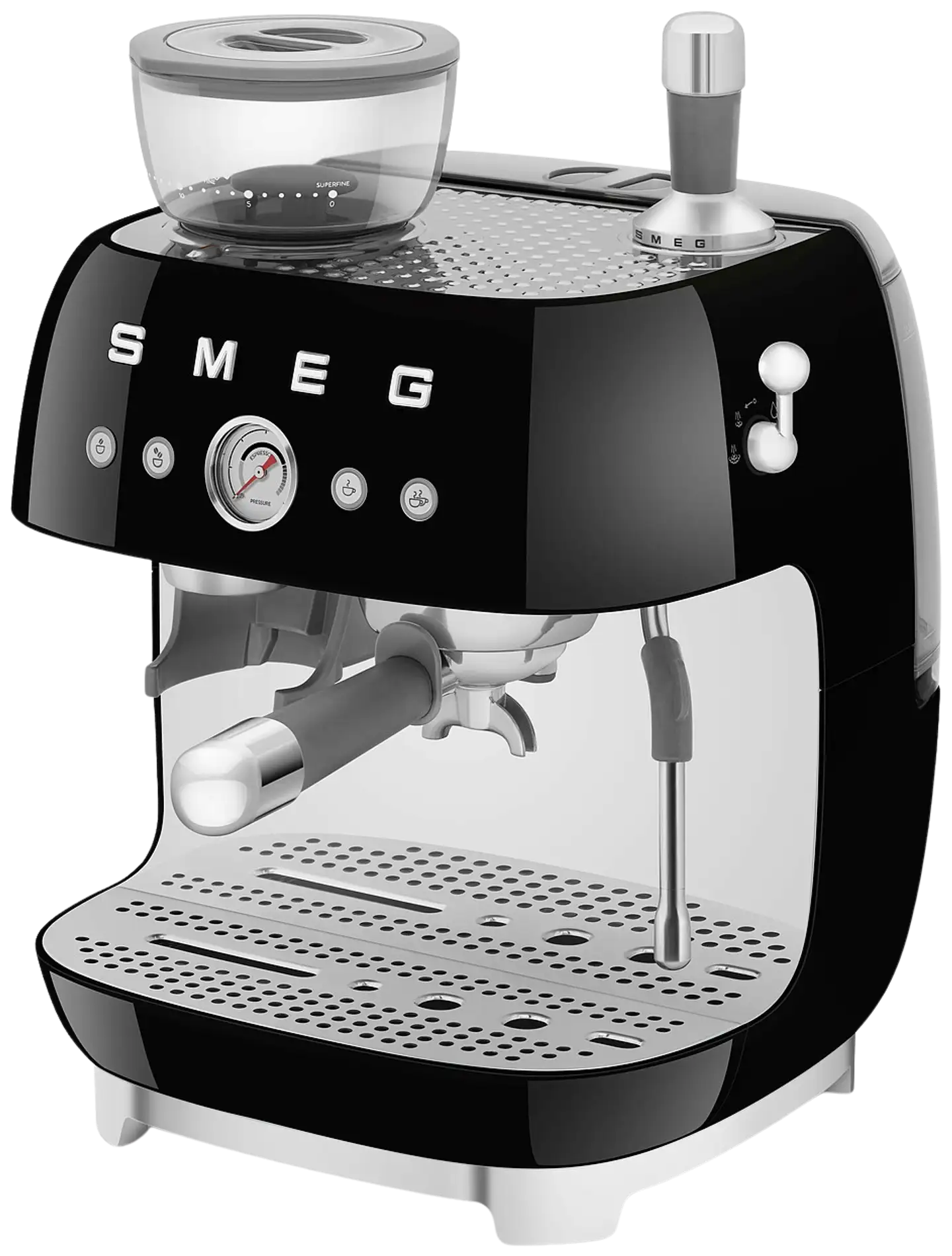 Smeg espressokeitin myllyllä musta EGF03BLEU - 8
