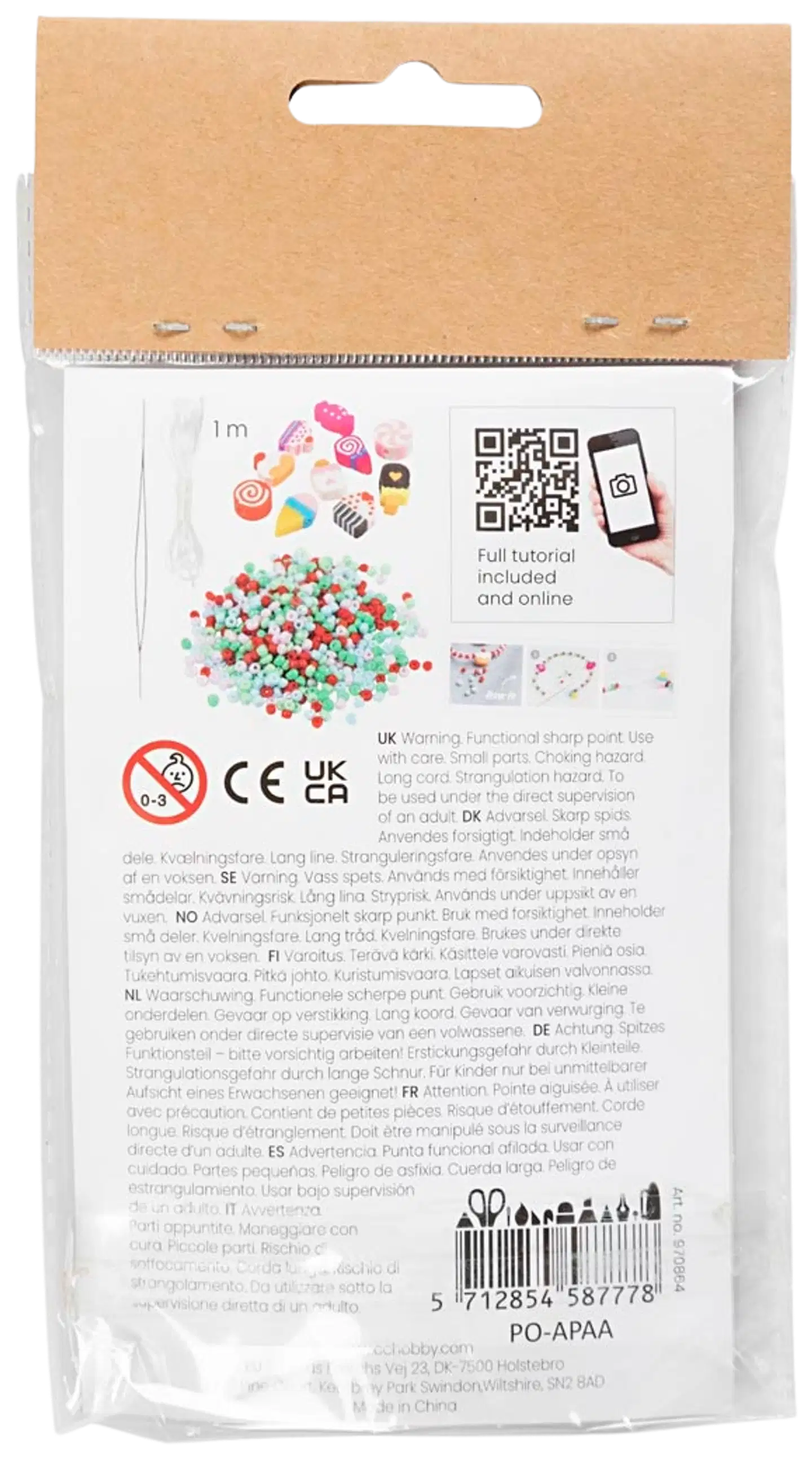 Askartelusetti Mini Koruaskartelu, joustava rannekoru ja sormus, 1 pkk - 2