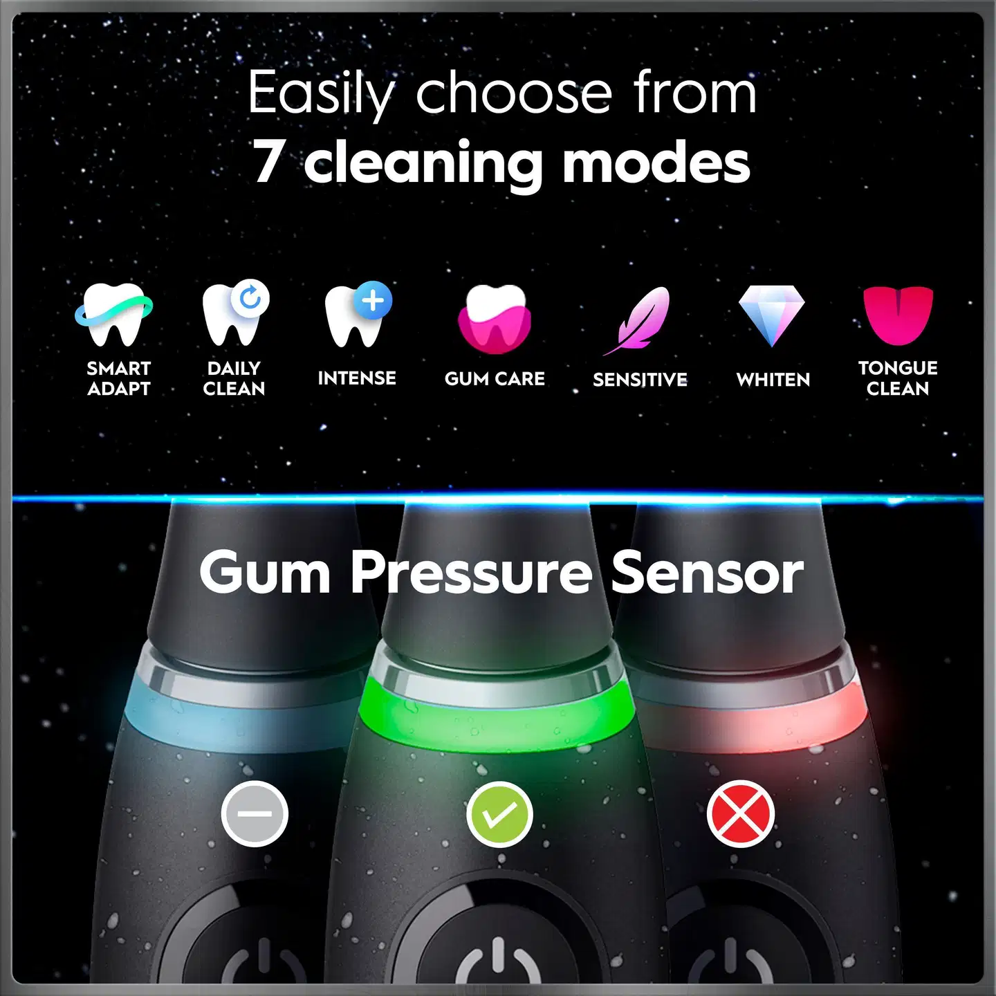 Oral-B iO10 Cosmic Black sähköhammasharja + lataava matkakotelo + hammasharjateline - 6