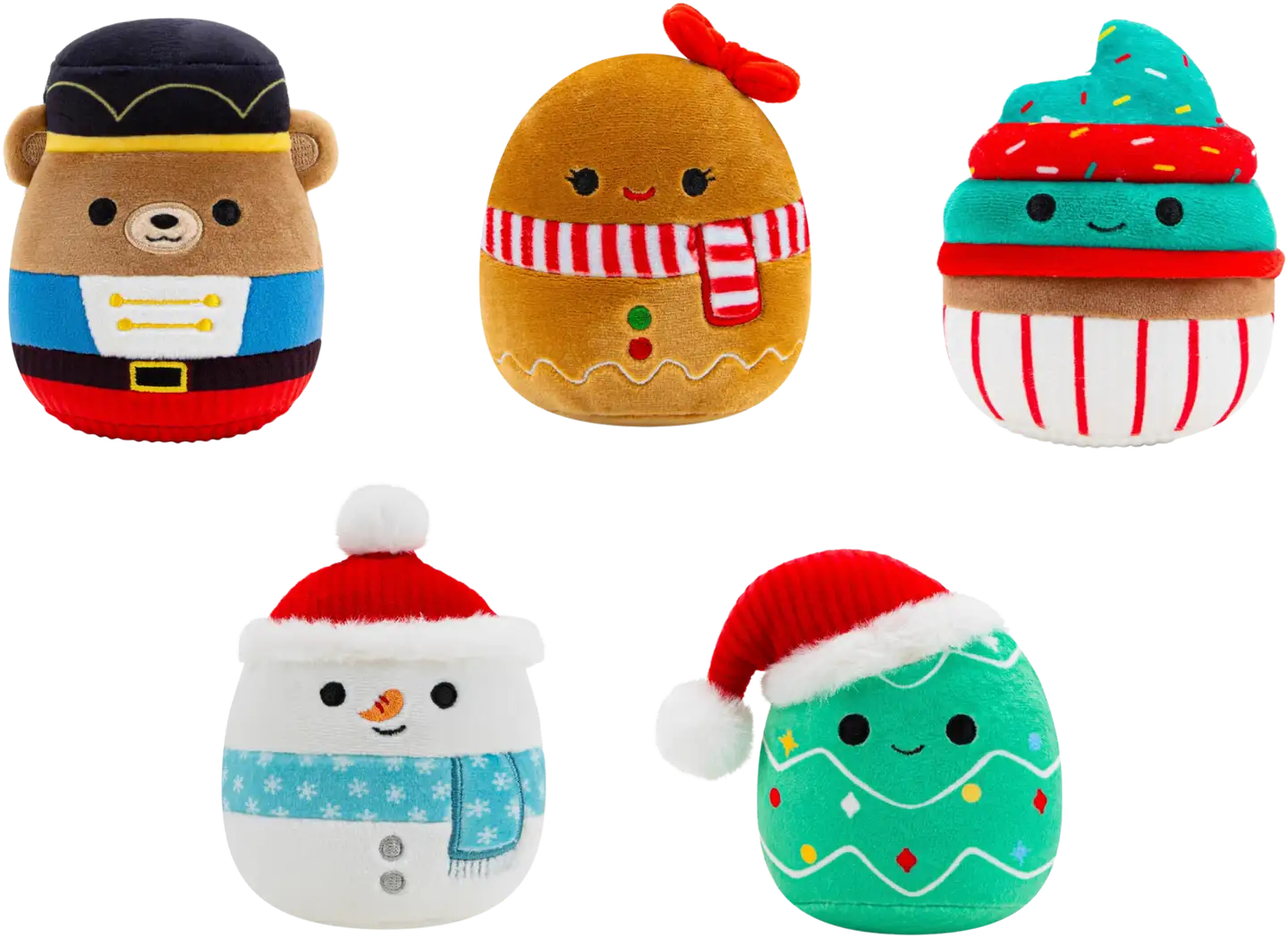 Squishmallows Squeaky pehmolelu joulu 9cm - 1