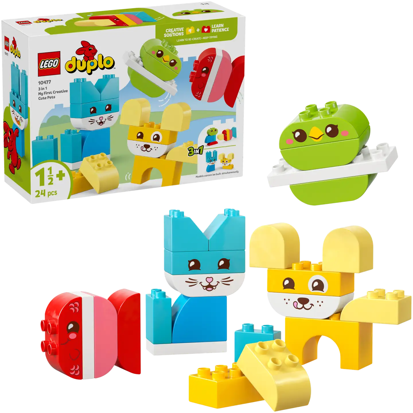 LEGO® DUPLO My First 10477 Söpöt luovat lemmikit 3in1 - 1