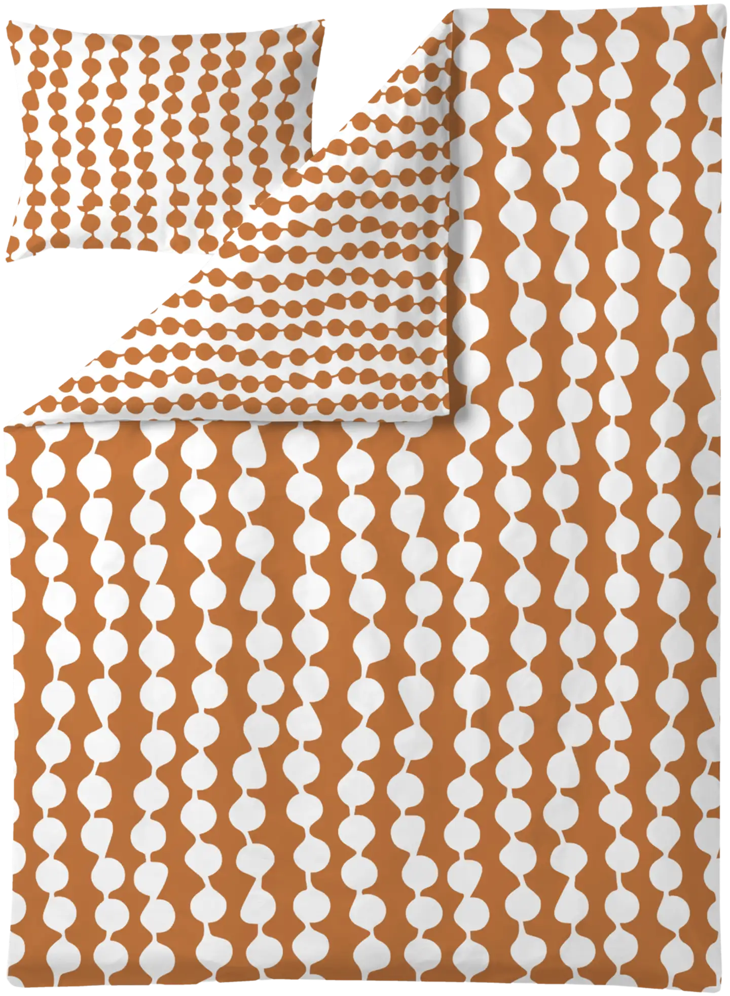 Finlayson pussilakanasetti Pampula 150X210+50X60 oranssi-valkoinen - 1