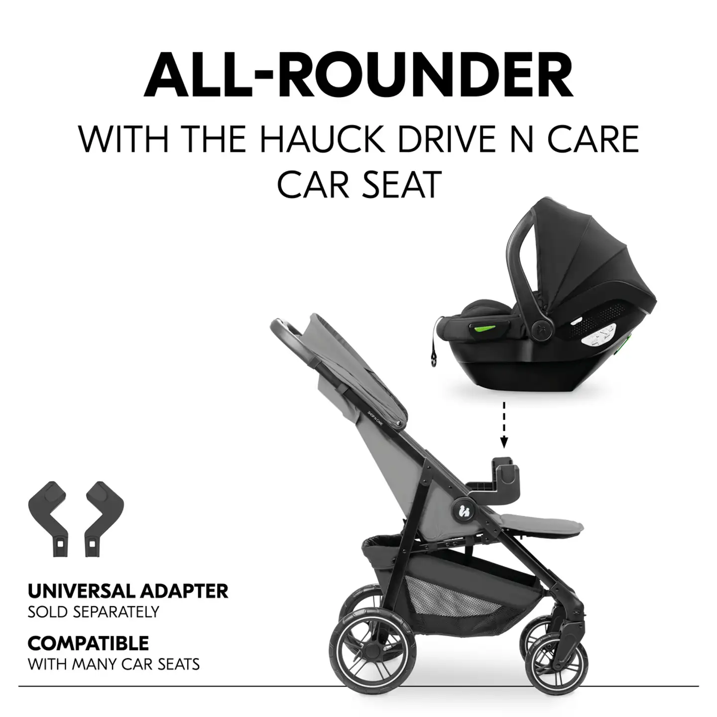 Hauck rattaat Shop N Care harmaa - 18
