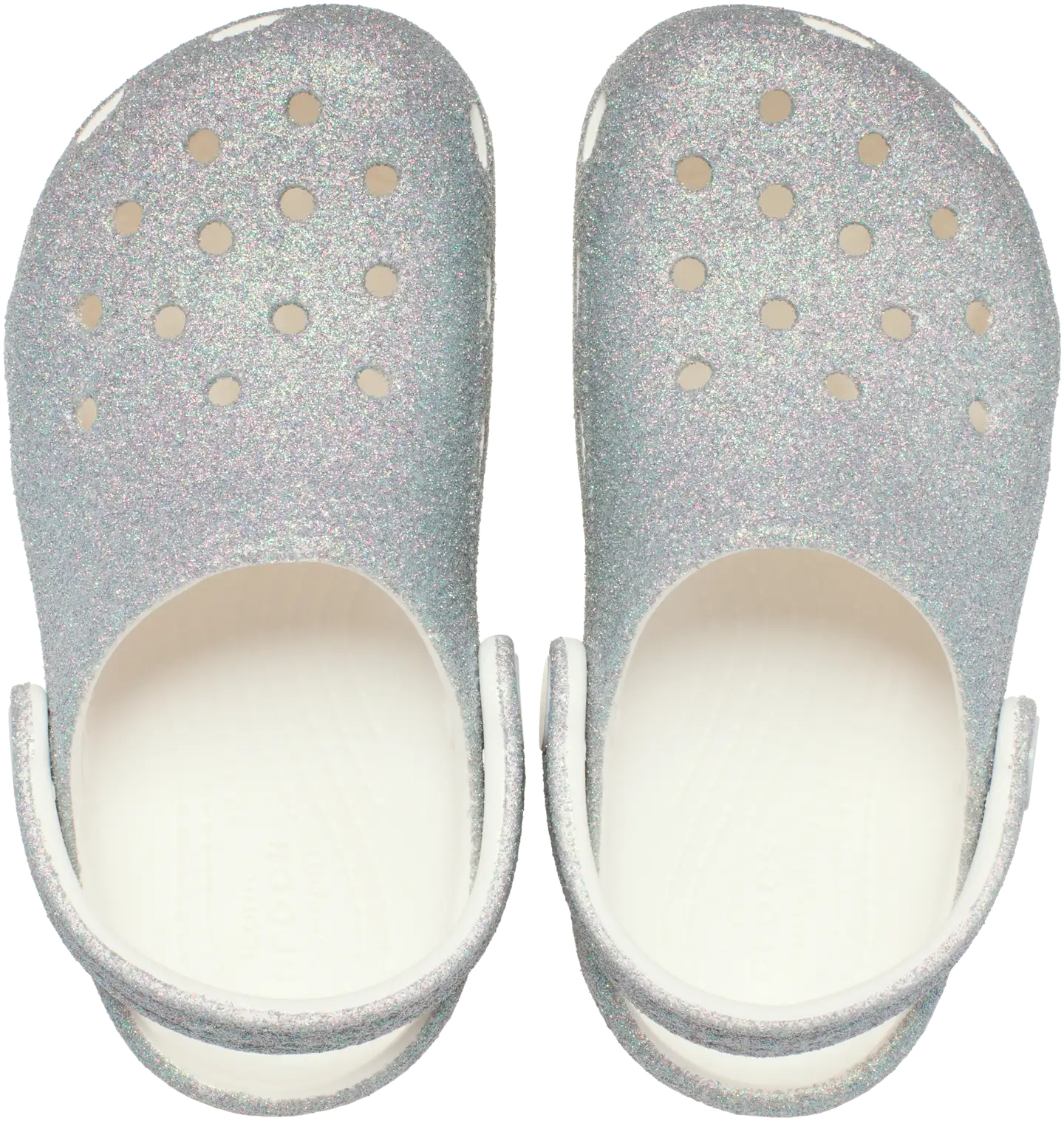 Crocs lasten pistokas Classic Iridescent Glitter - WHITE - 4