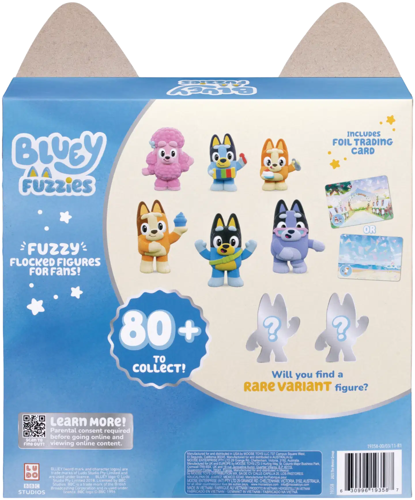 Bluey Fuzzies-nukkahahmot 8 kpl - 4