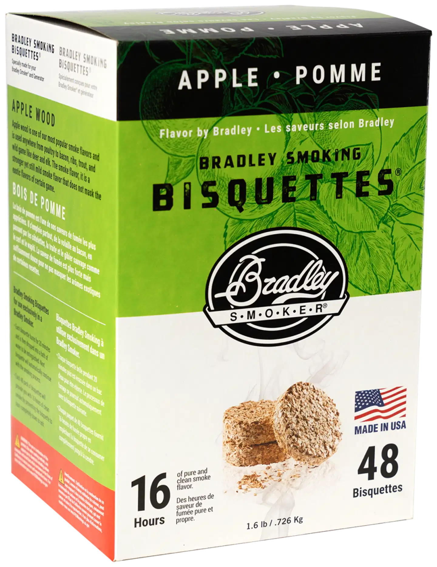 Bradley Smoker omenasavustusbriketit 48 kpl - 1