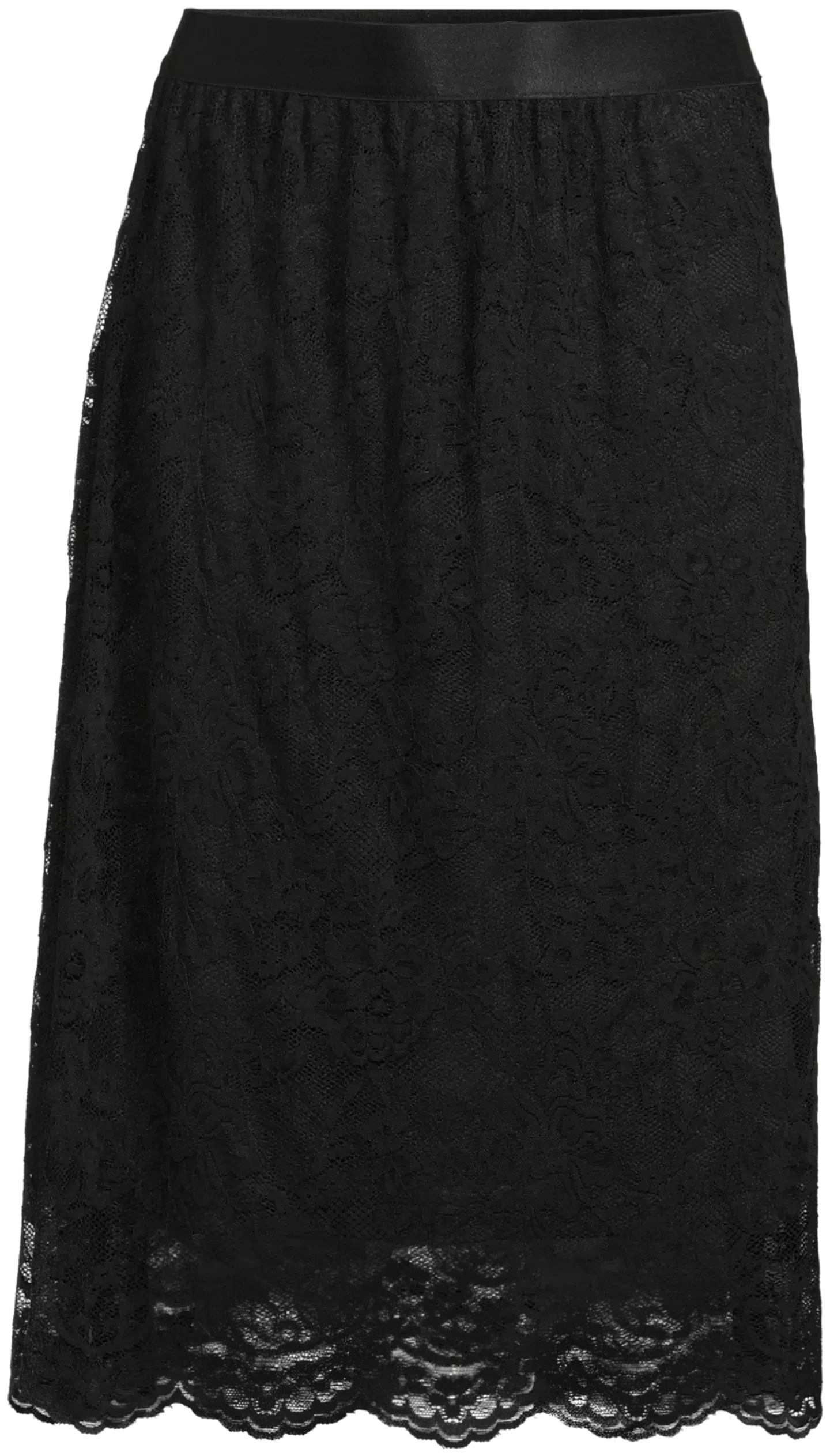London Fog naisten pitsihame 221L264026 - black - 2