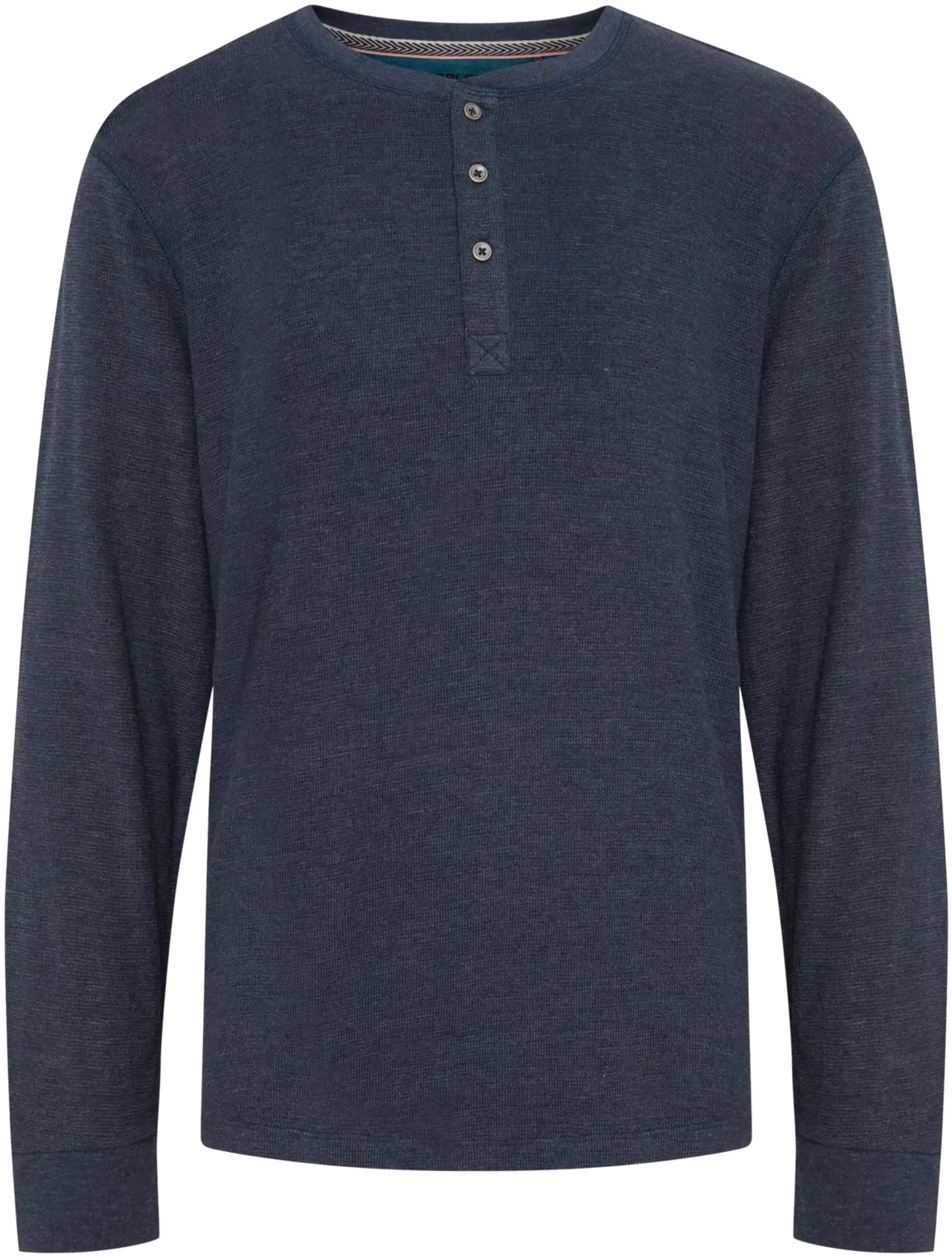 Blend miesten pitkähihainen trikoopaita nappilistalla - Dress Blues - 1