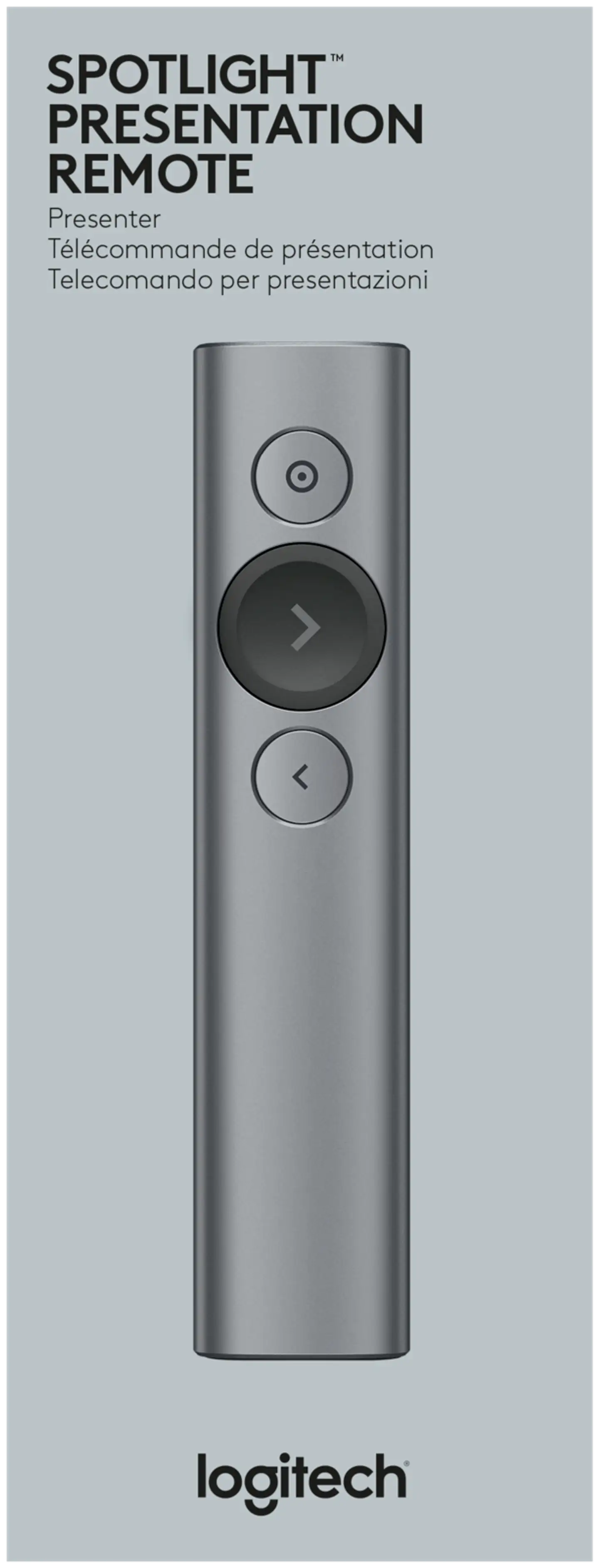 Logitech Spotlight Presentation Remote - harmaa - 3