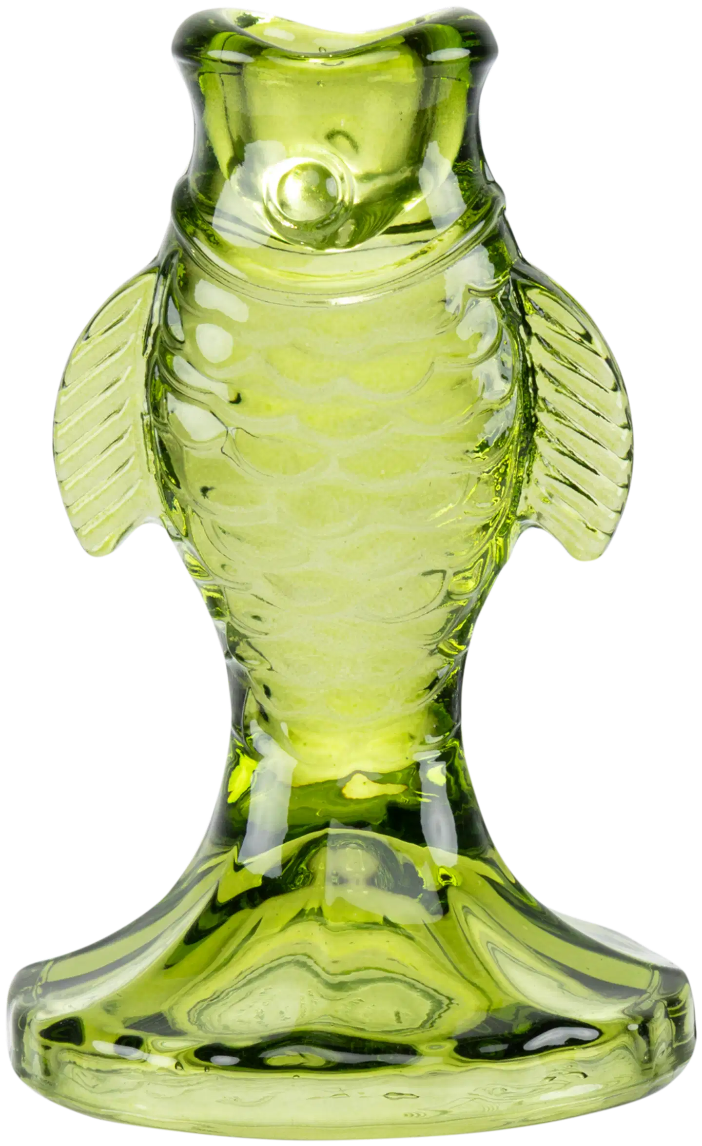 House kynttiläjalka Fisu vihreä 12 cm