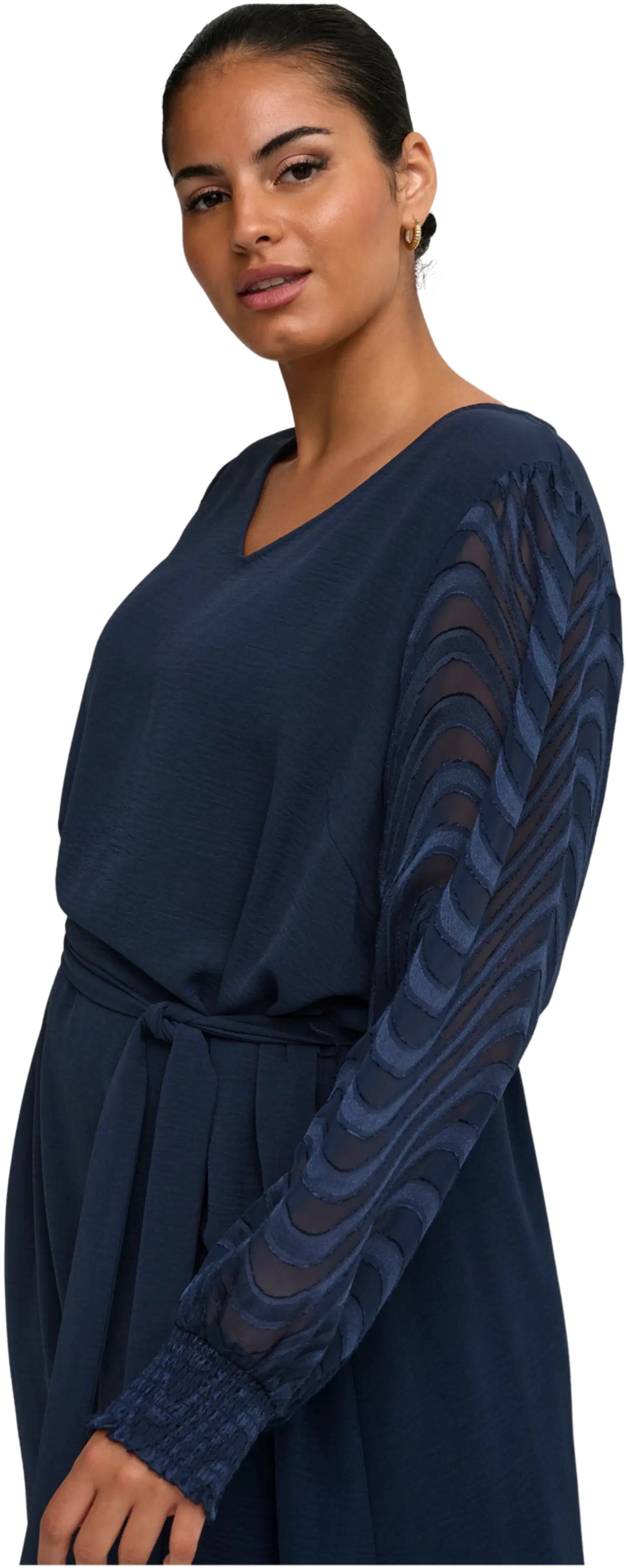 ONLY CARMAKOMA naisten mekko Carmetta - Navy Blazer - 7