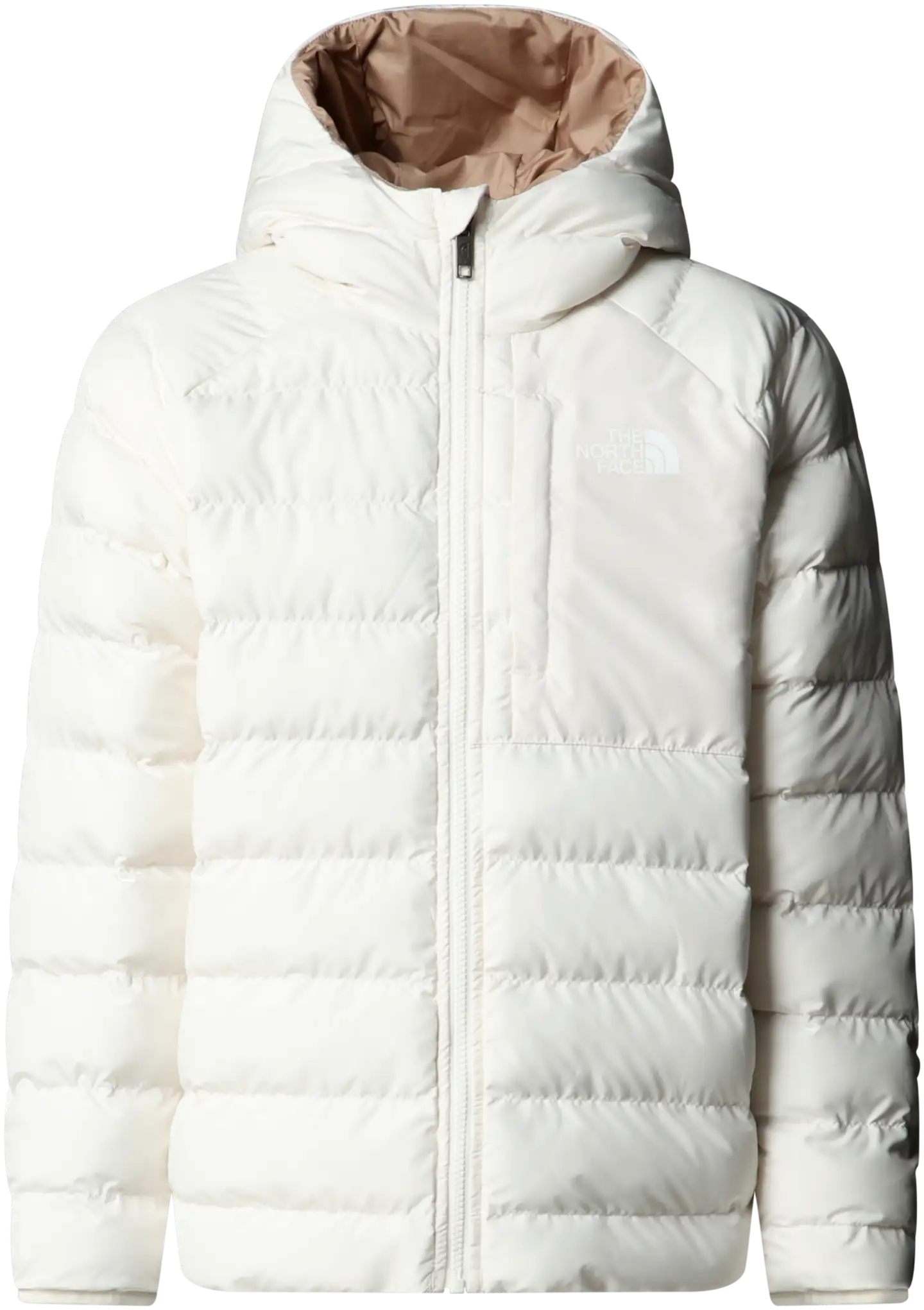 The North Face Nuorten käännettävä talvitakki G REV. PERRITO HOODED - WHITE - 1
