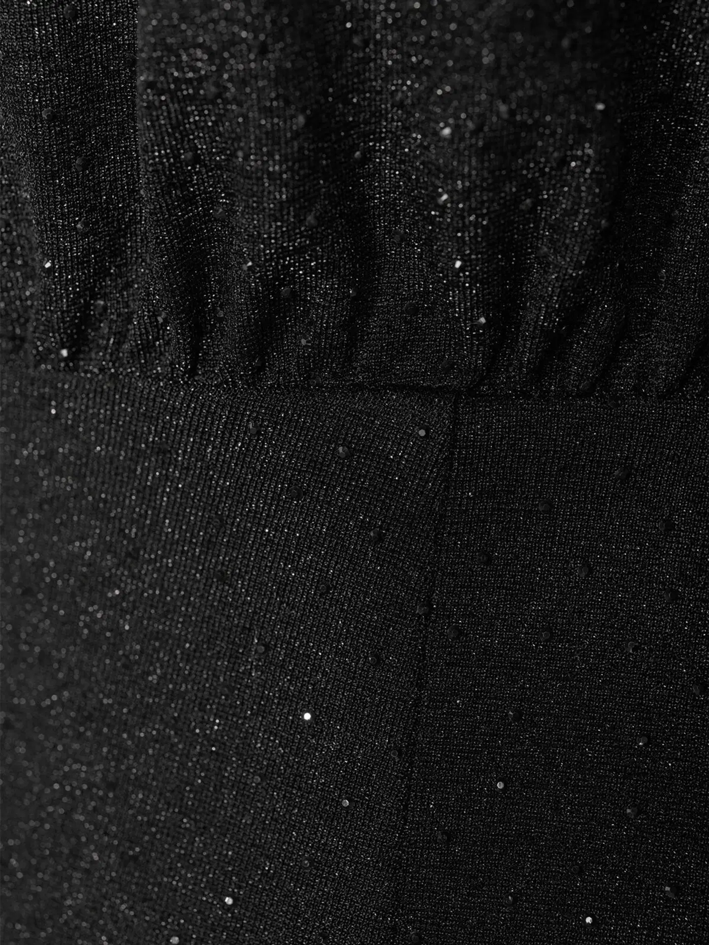 WKLY. naisten lyhyt kimallejuhlamekko pitkä hiha 218W382672 - black - 6