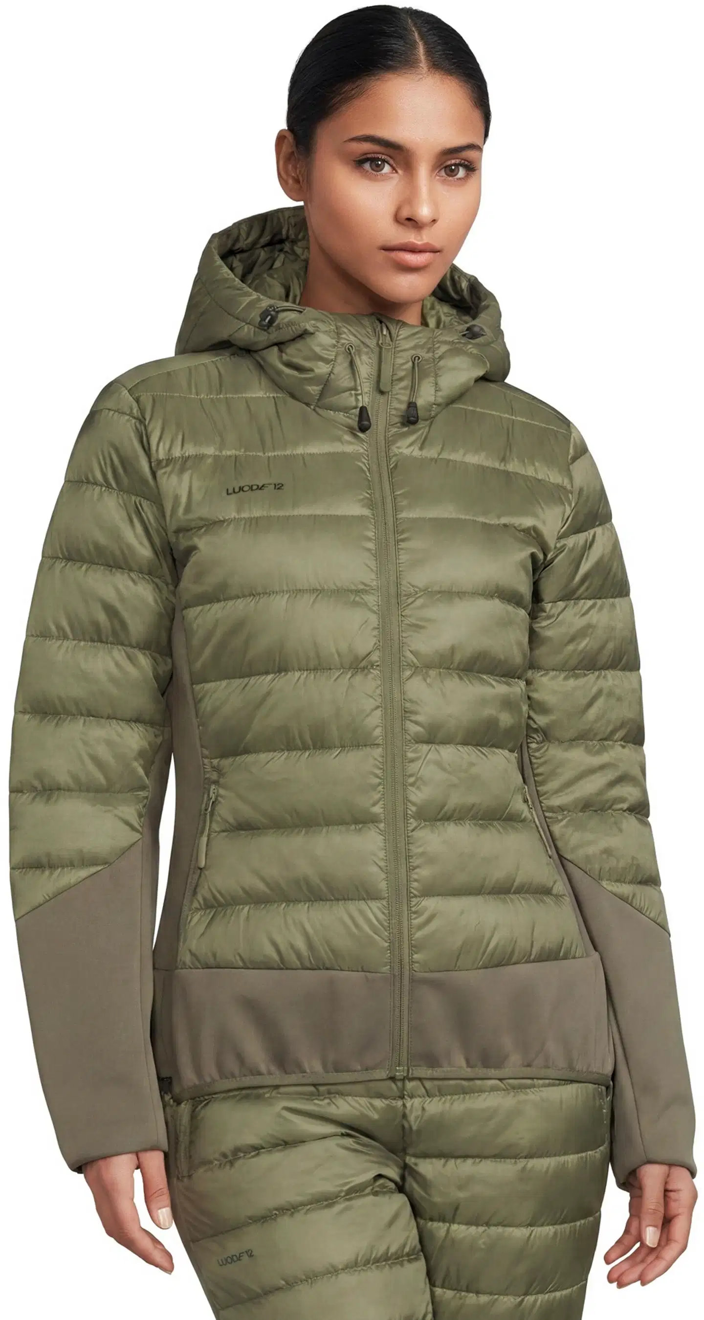 Luode12 naisten hybriditakki 223L332676 - Burnt olive - 1