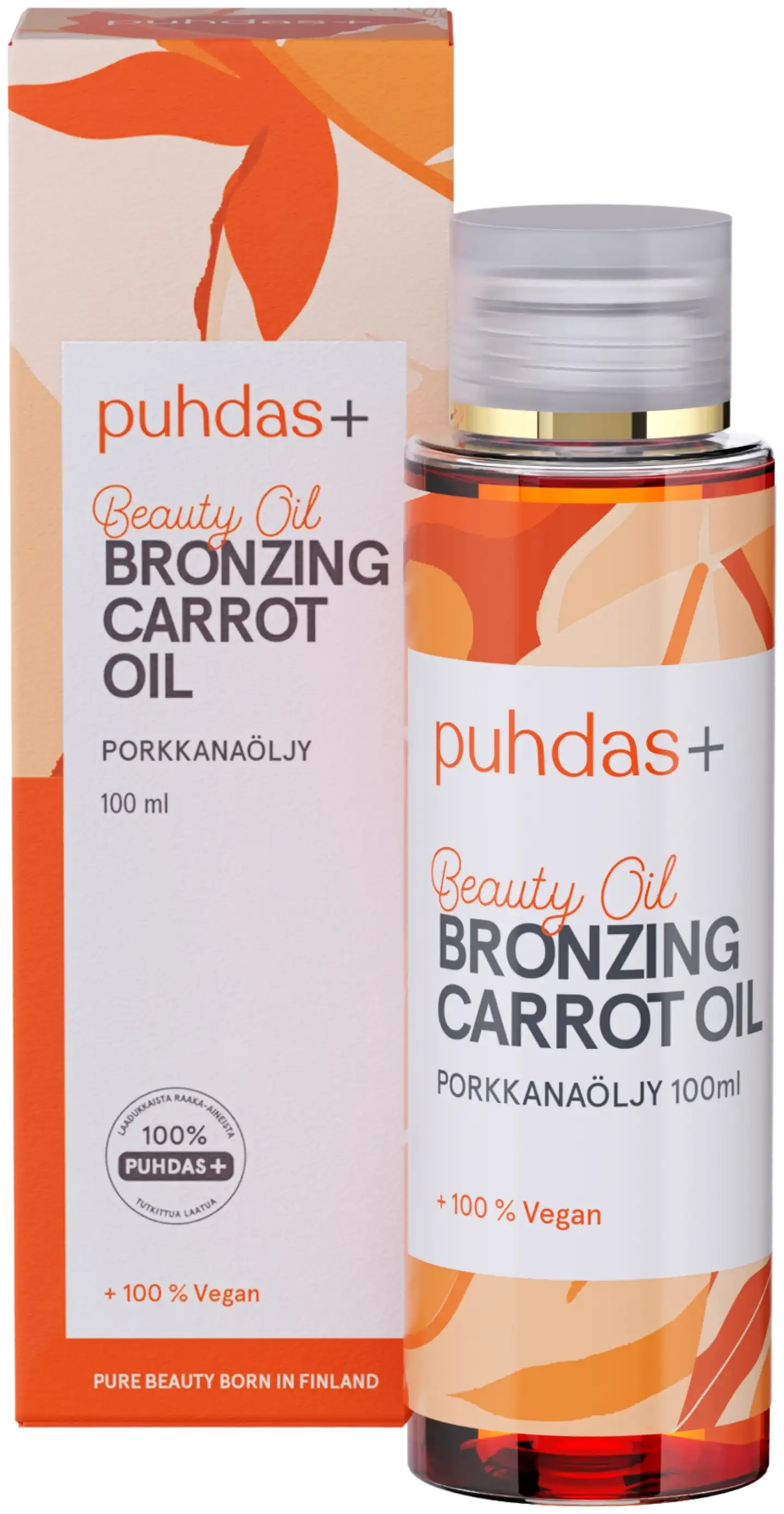 Puhdas+ Beauty oil bronzing carrot oil porkkanaöljy 100 ml