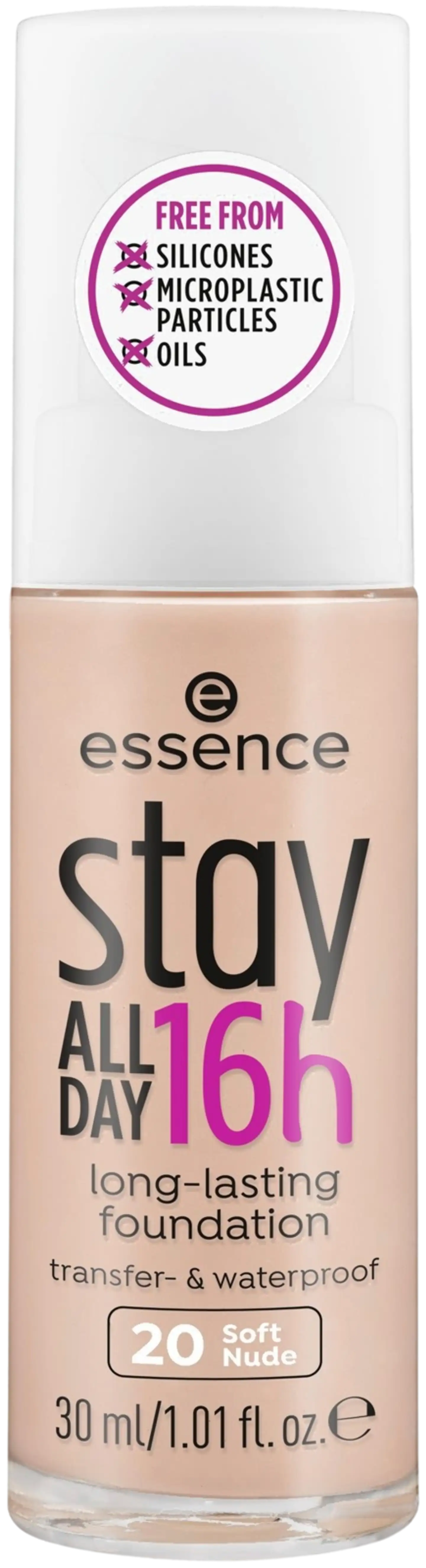 essence stay ALL DAY 16h long-lasting foundation meikkivoide 30 ml - Soft Nude - 2