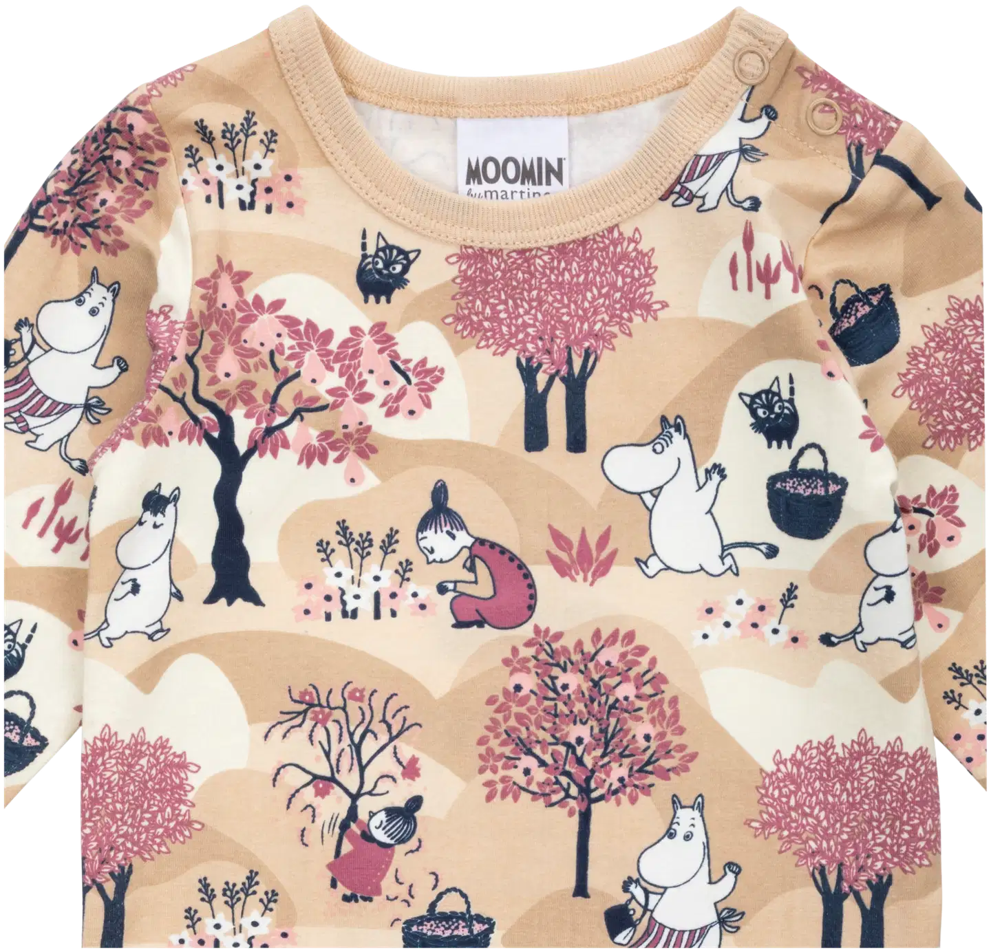 Muumi vauvojen body Hedelmäsato 592483 - beige - 2