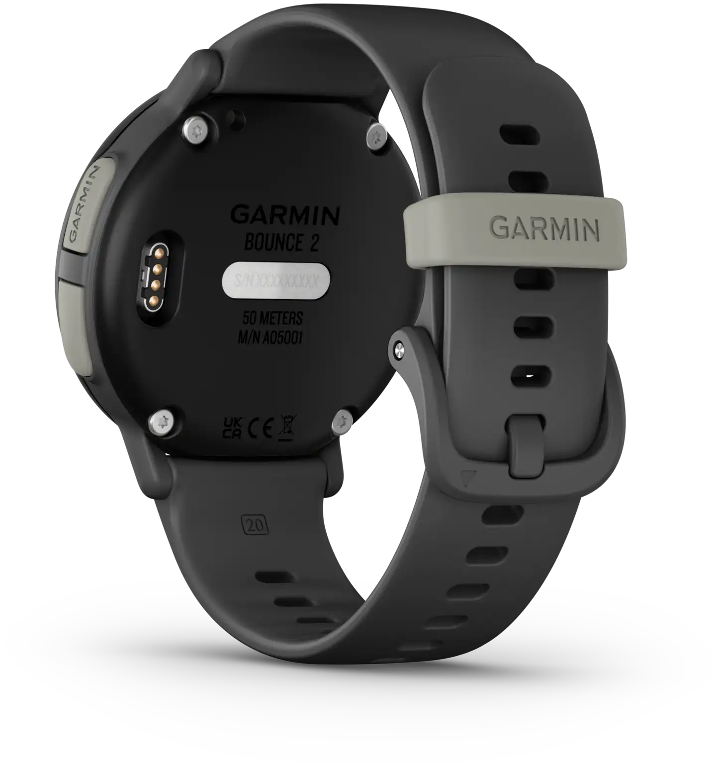 Garmin lasten kellopuhelin Bounce 2, Liuskekiven harmaa - 8