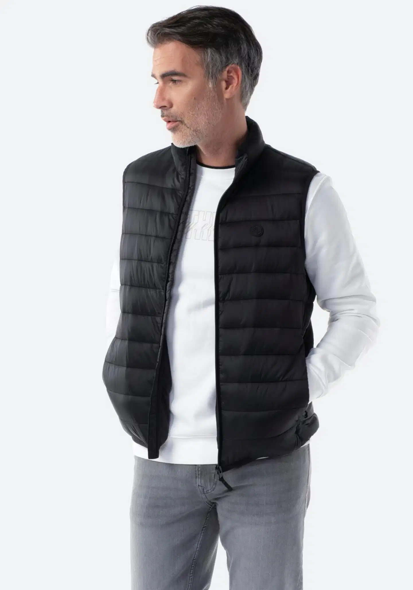 TEX miesten kevyttoppaliivi I274941 - BLACK 1 - 2