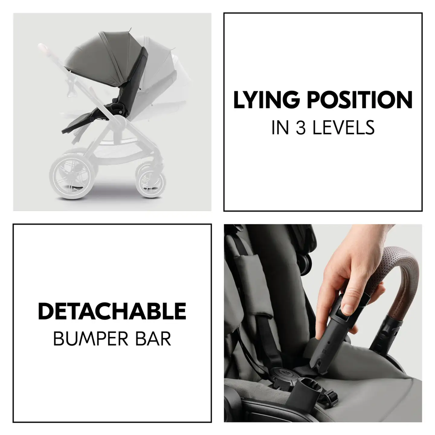 Yhdistelmävaunut Comfort N Care Air Set 0-25 kg tummanharmaa - 28