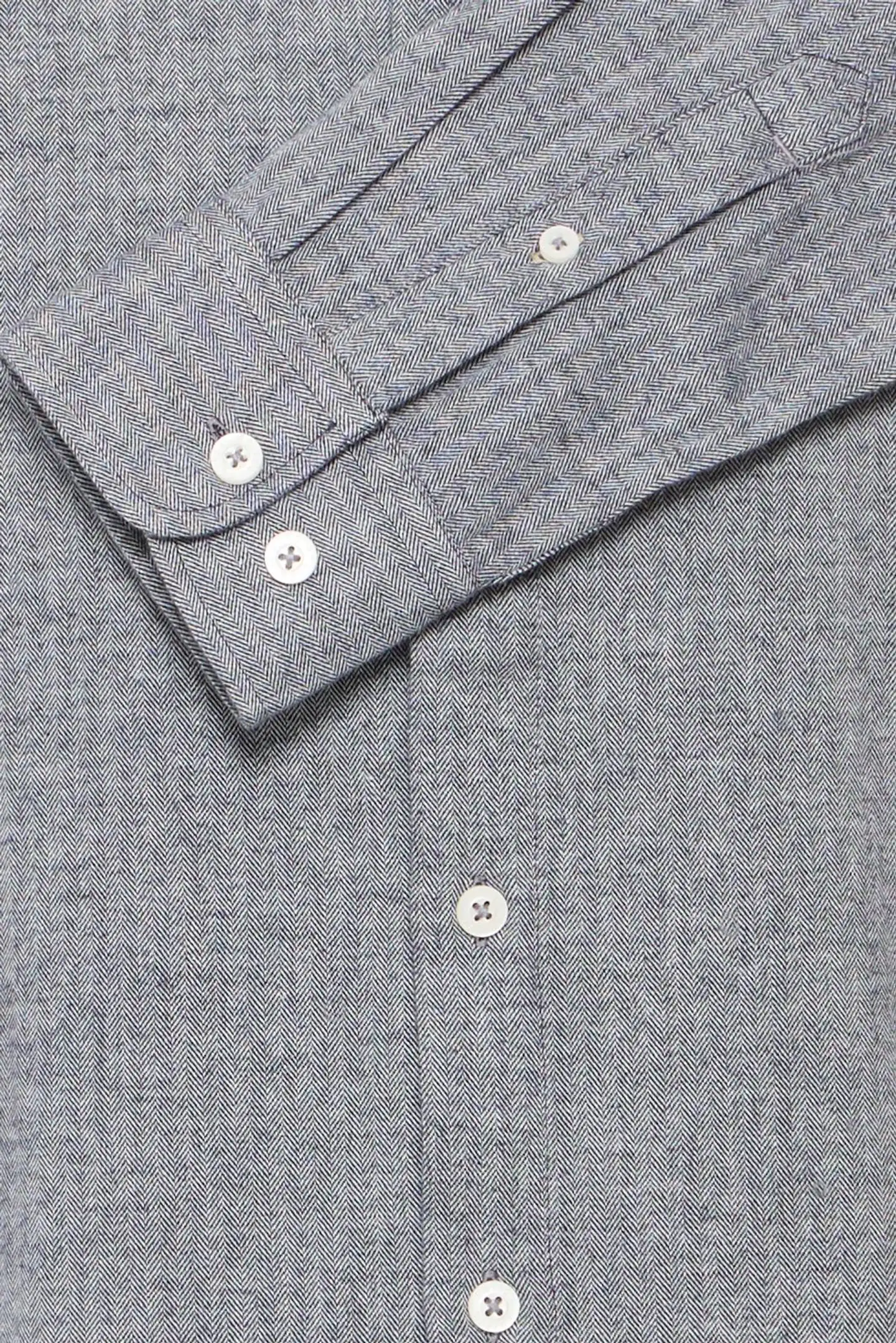 FQ1924 miesten kauluspaita FQBARRIE herringbone - Salute Melange - 3