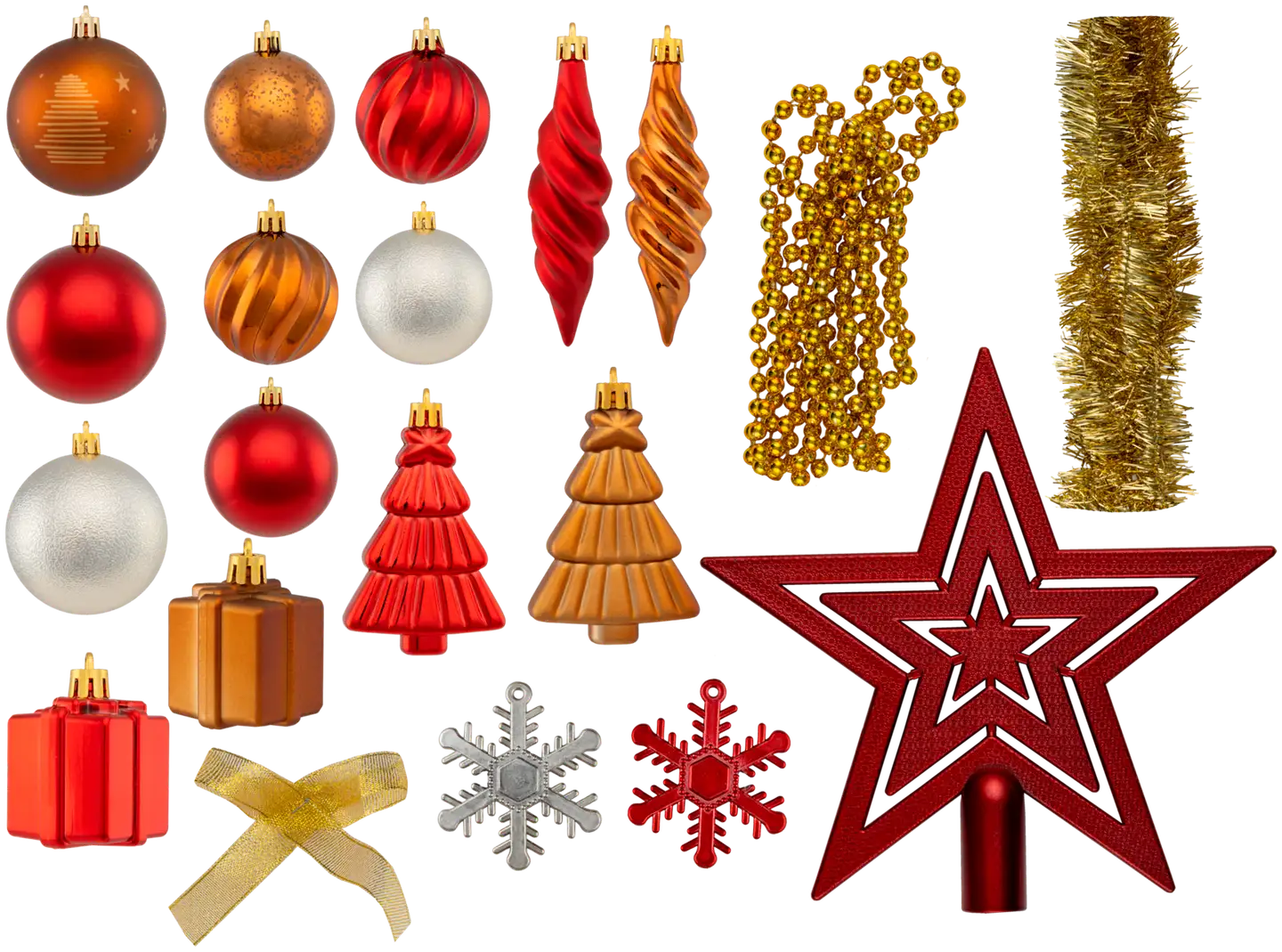 Joulukuusenkoristesetti kuusi 100 kpl festive - 2