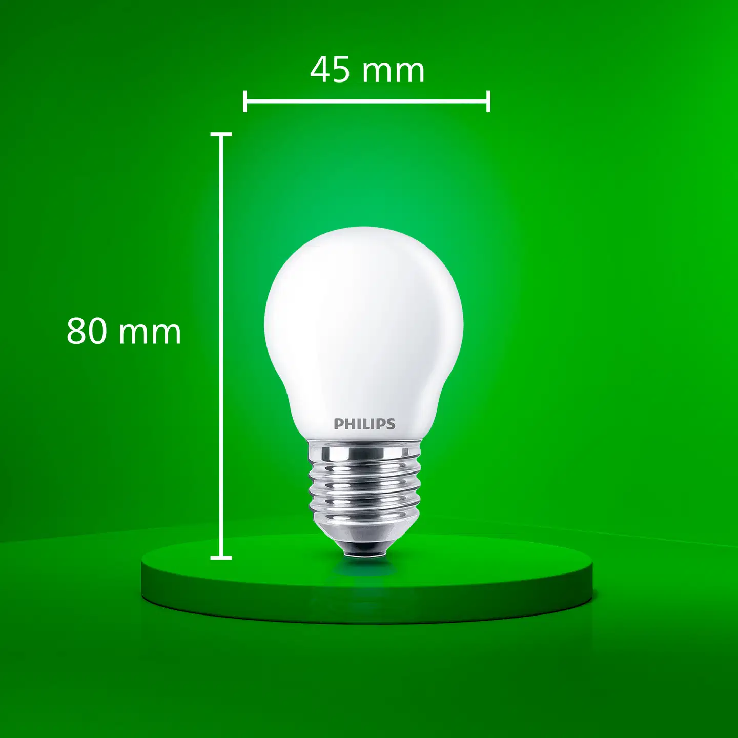 Philips Ultra Efficient LED-lamppu 2.3W P45 E27 2700K 485LM huurrettu - 4