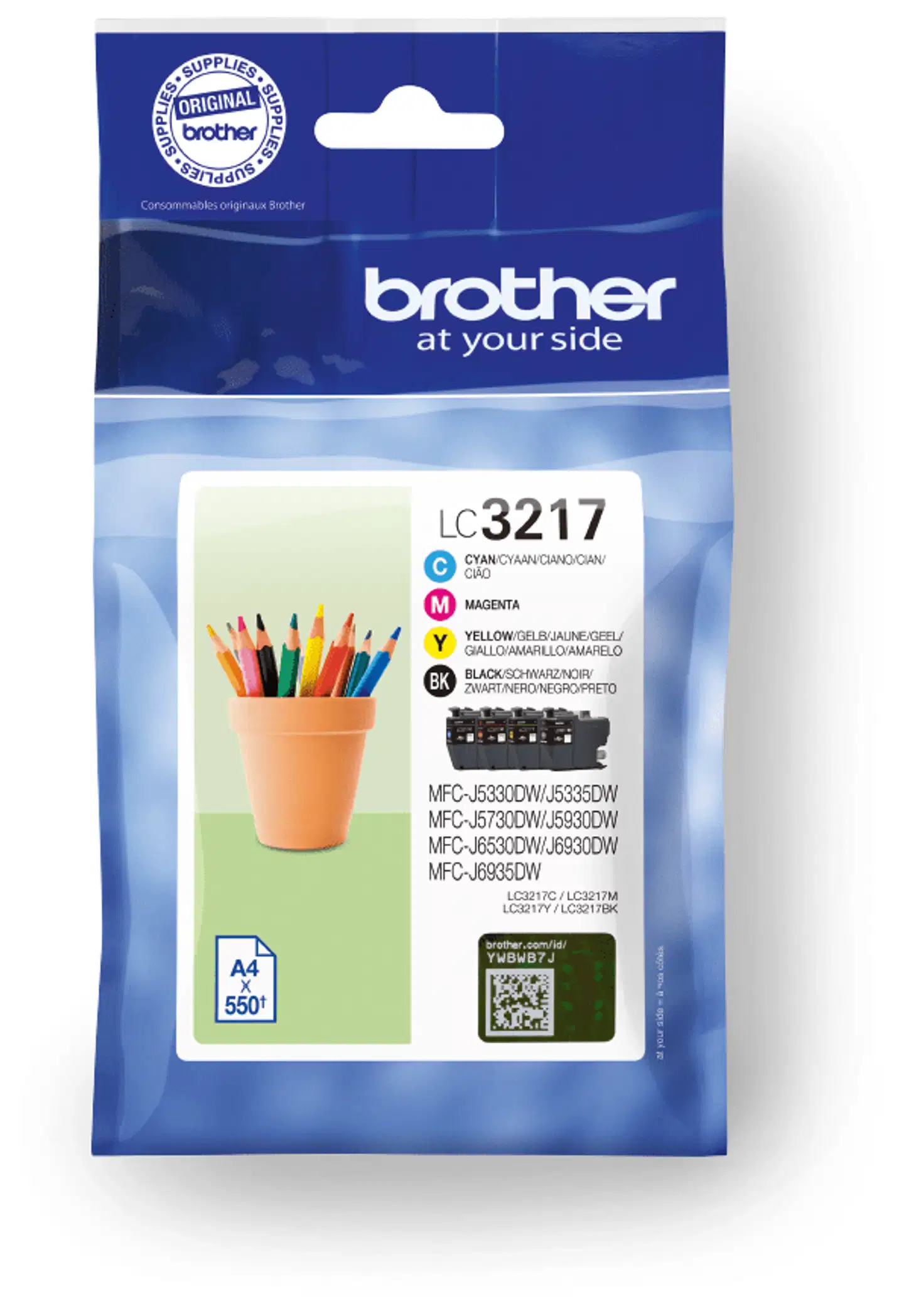 Brother mustekasetti LC3217VAL BK/C/M/Y - 1