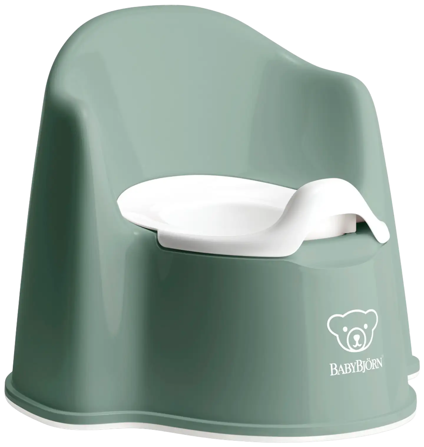BabyBjörn pottatuoli - syvä vihreä/valkoinen - 1