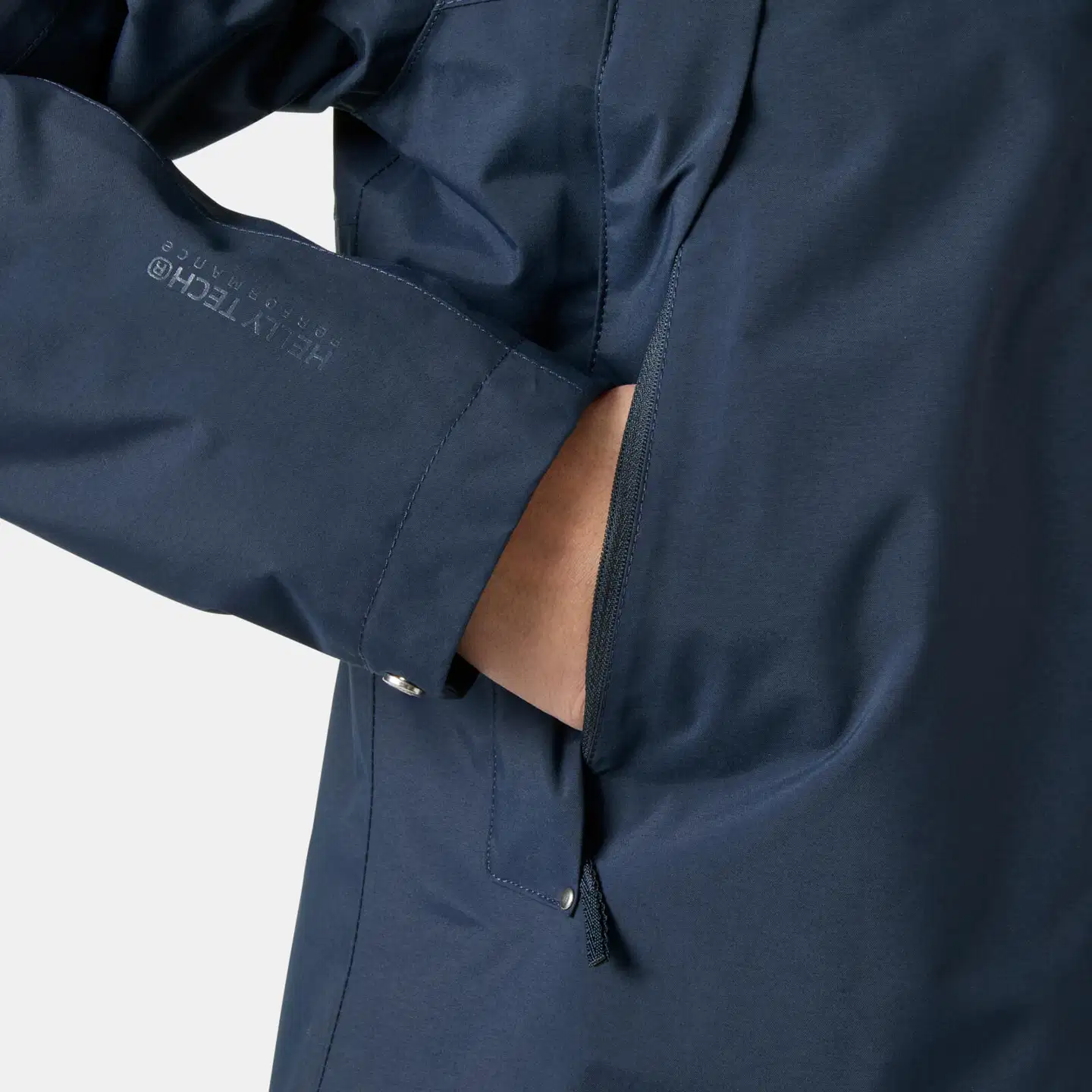 Helly Hansen naisten kevytvanu parkatakki Hvaler Ins Raincoat 54487 - Navy - 6